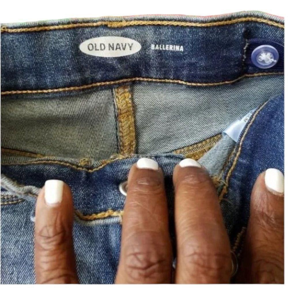 Old Navy CT1052a Old Navy Girls Ballerina Mid-thigh Jean Shorts Size US 26 / EU 42 - 3 Thumbnail