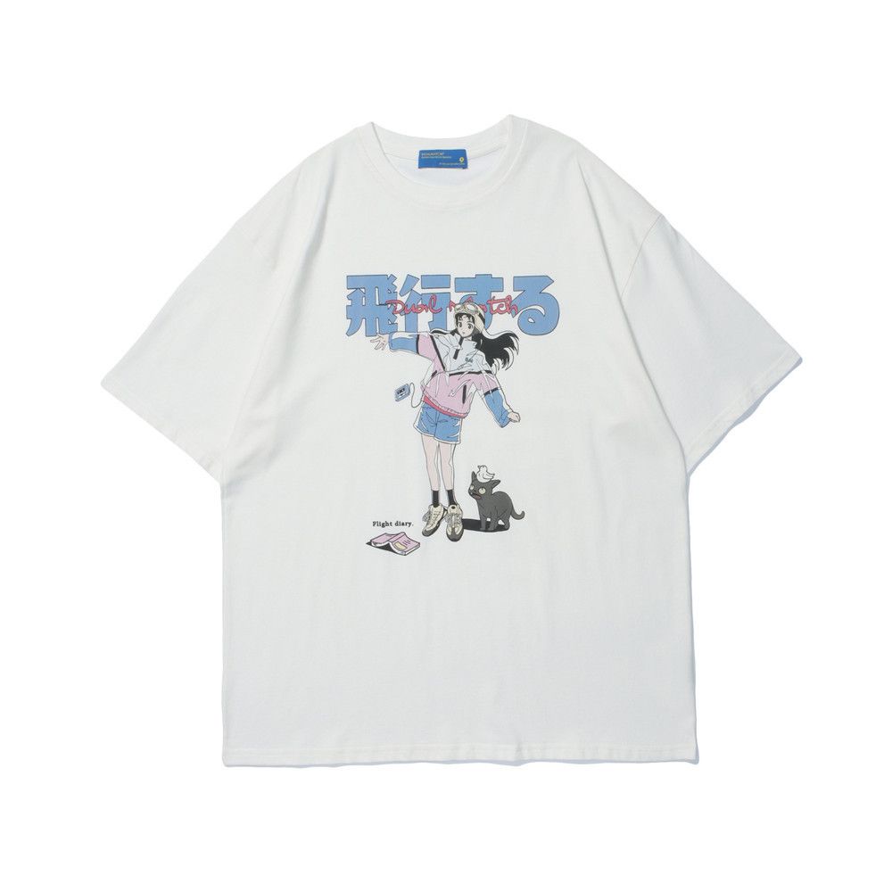 Japanese Brand × Vintage Anime print men's street fashion loose tee Size US L / EU 52-54 / 3 - 1 Thumbnail