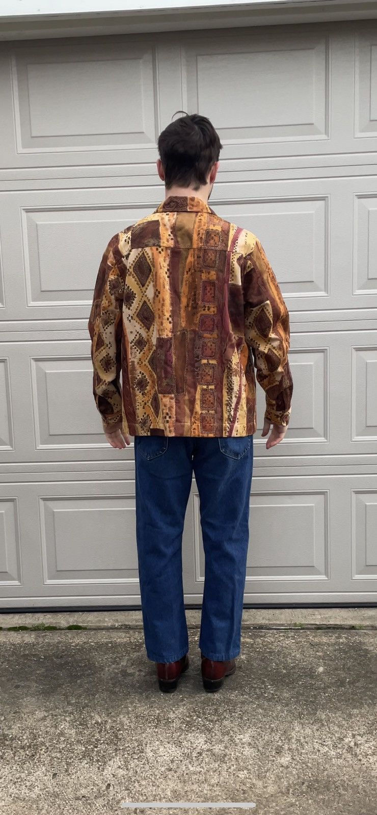 Japanese Brand × Vintage Vintage Hand Embroidered Floral EARTH Cropped Jacket Boxy Size US L / EU 52-54 / 3 - 3 Thumbnail