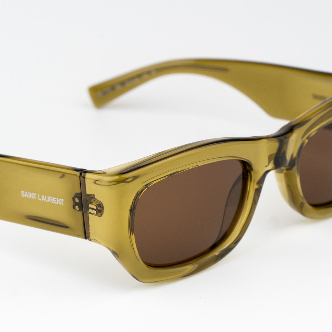 Yves Saint Laurent NEW Saint Laurent SL713 004 Rectangle Unisex Sunglasses Size ONE SIZE - 6 Thumbnail