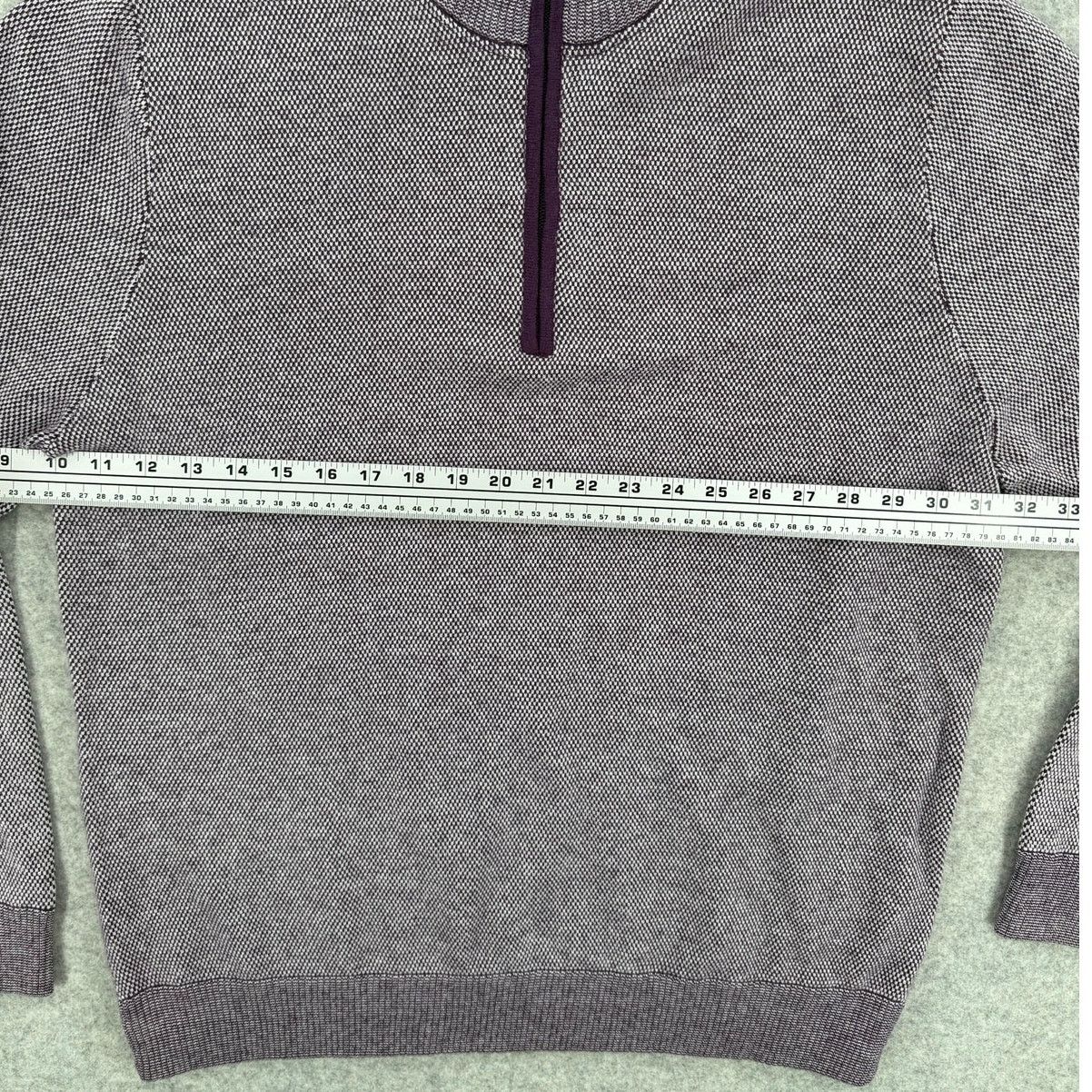 Robert Graham NWT Robert Graham Shane Purple Quarter Zip Knit Sweater Size US XL / EU 56 / 4 - 7 Thumbnail