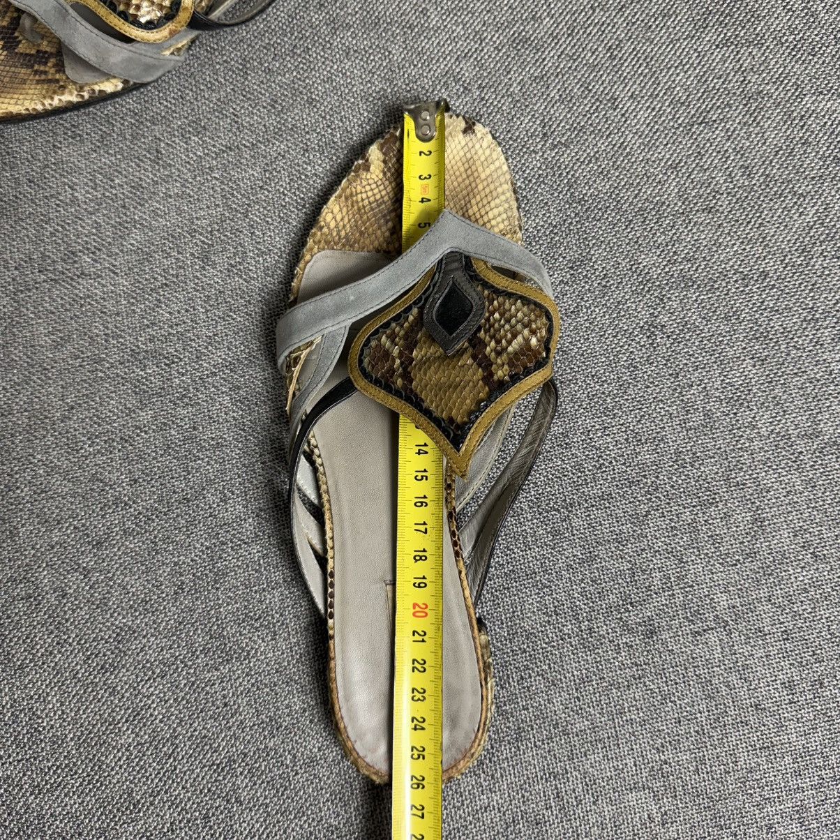 Miu Miu Vintage Miu Miu Python Leather Flip Flops Sandals 39 Size US 9 / IT 39 - 14 Thumbnail