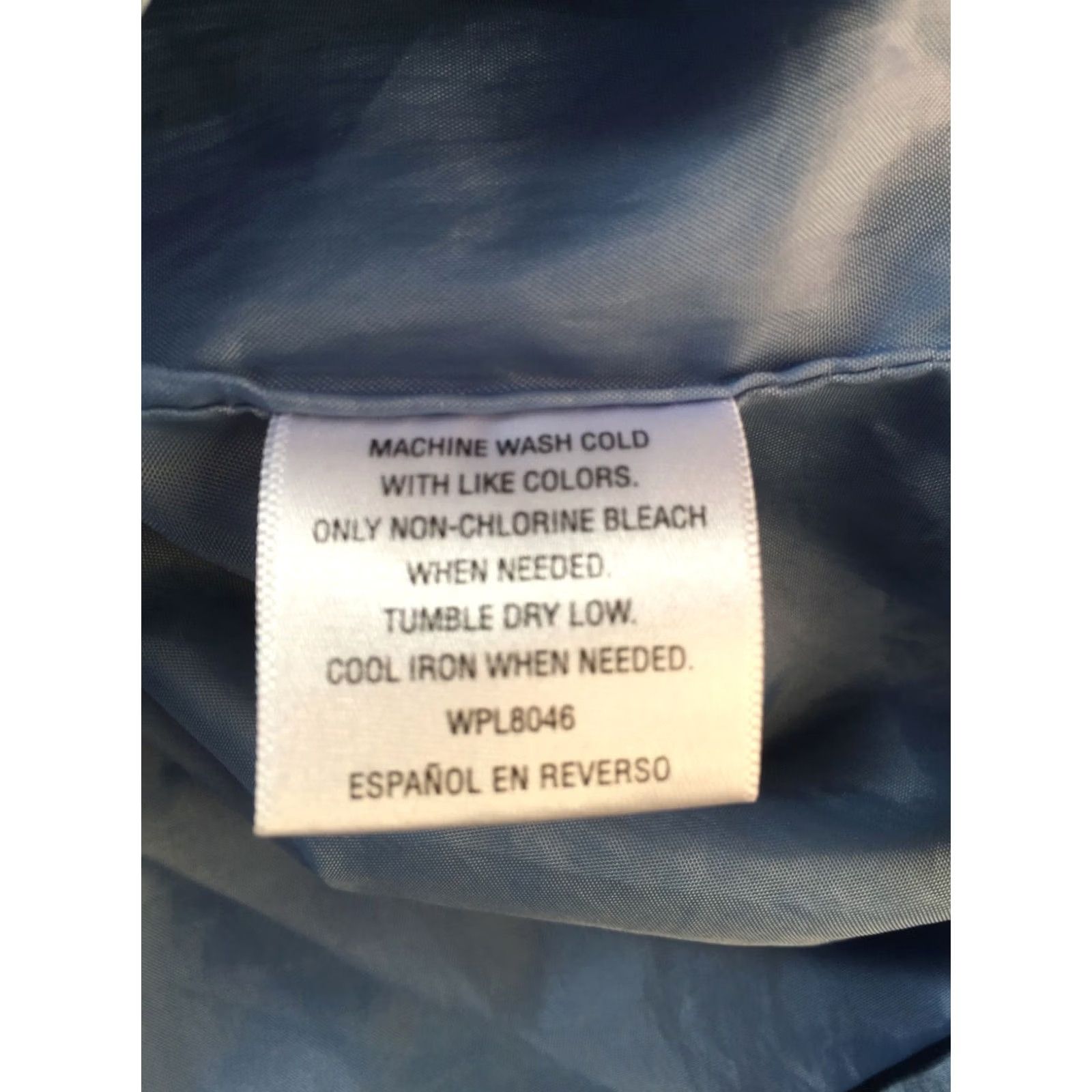 Vintage Style & Co Womens Hooded Anorak Jacket Long Sleeve Full Zip Washed Blue Sz Small Size S / US 4 / IT 40 - 5 Thumbnail