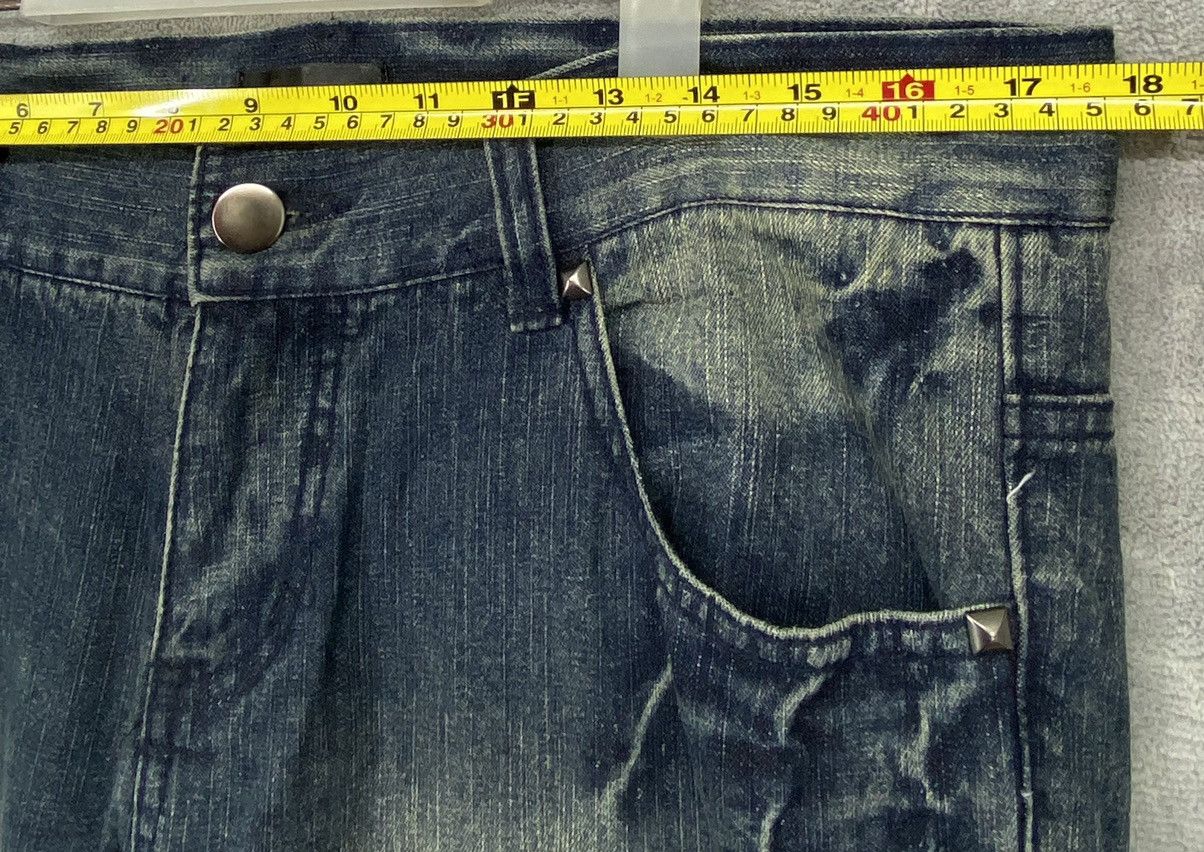 Japanese Brand Black Baccara Distressed Bondage Denim Flared Size US 35 - 10 Thumbnail