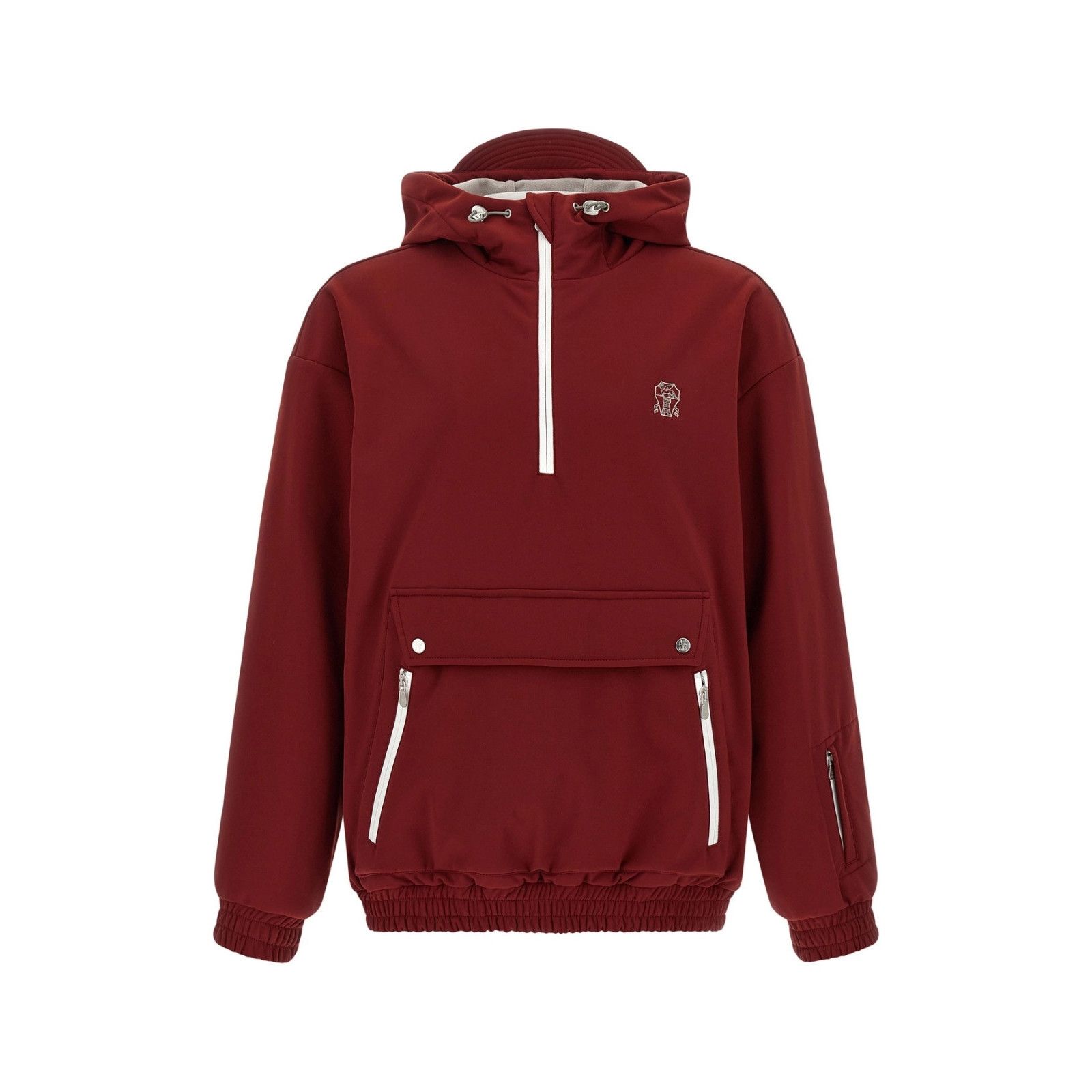 Brunello Cucinelli BRUNELLO CUCINELLI Bordeaux Nylon Jacket New & Authentic (Me Size US S / EU 44-46 / 1 - 1 Thumbnail