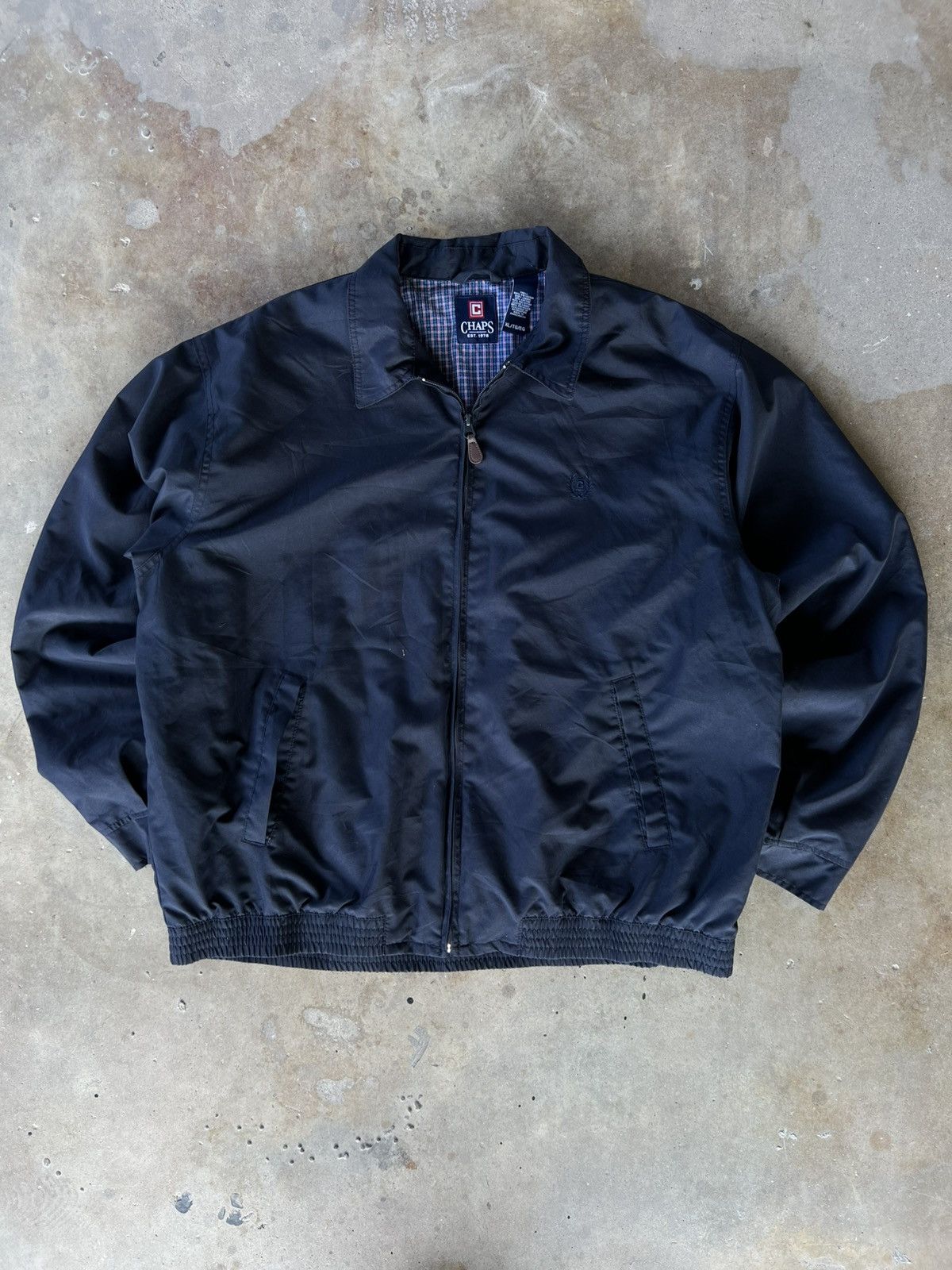 Polo Ralph Lauren Vintage Chap’s Navy Essential Zip Up Light Jacket Size US XL / EU 56 / 4 - 3 Thumbnail