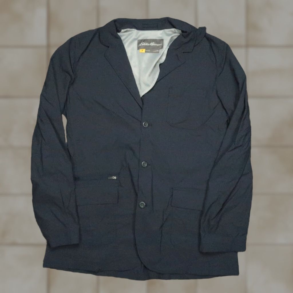 Eddie Bauer Eddie Bauer Jacket Men 44T Blue Travex Ultimate Voyager II Travel Blazer Pockets Size 44R - 1 Thumbnail
