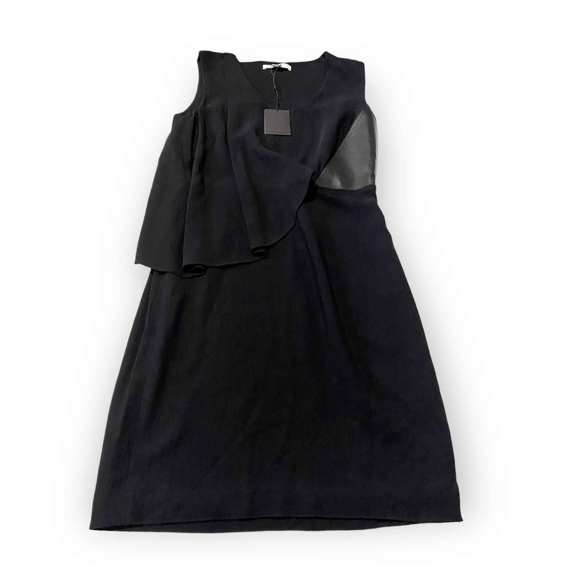 Alexander Wang Alexander Wang Black Sheath Dress with Leather trim, size 10 Size L / US 10 / IT 46 - 5 Thumbnail
