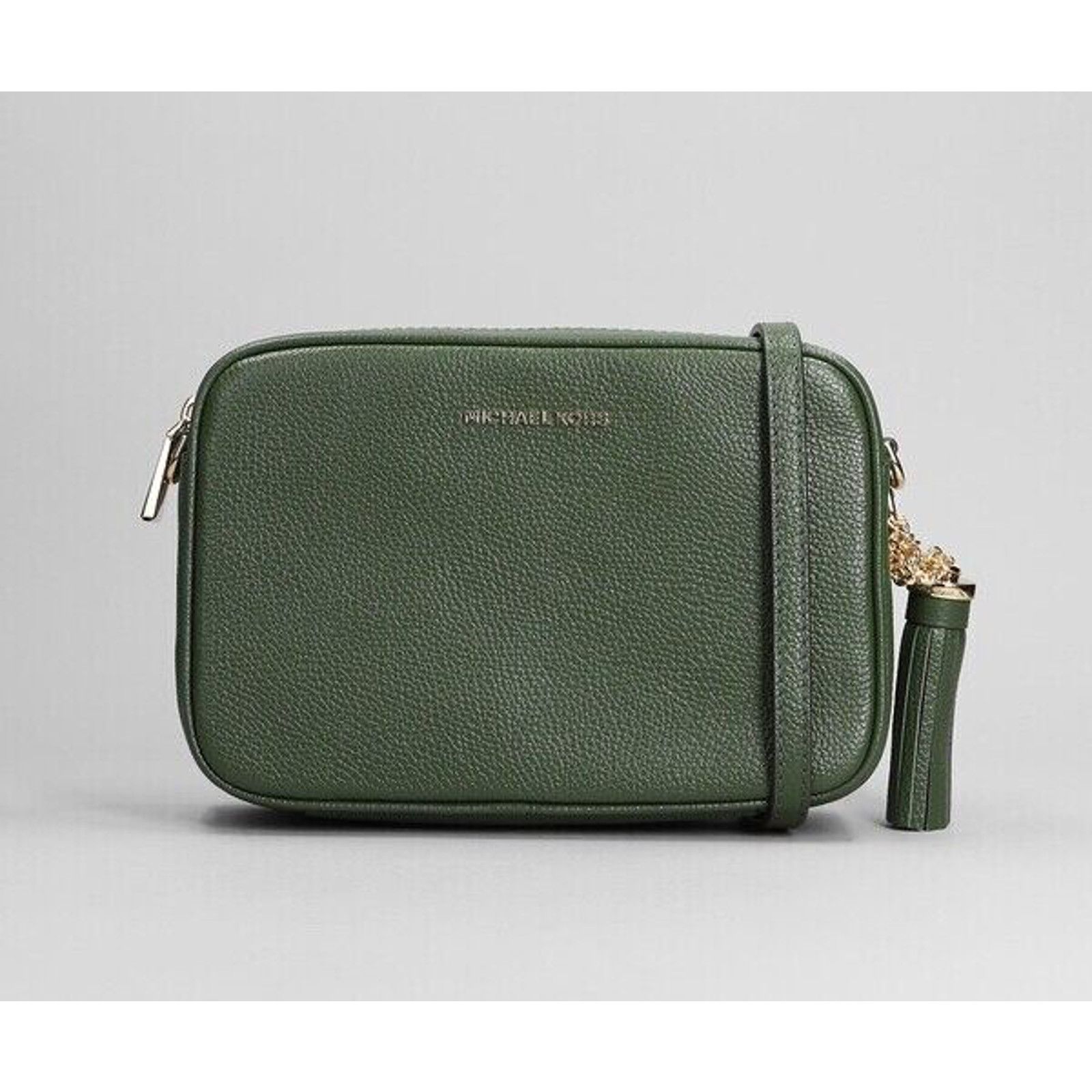 Michael Kors Michael Kors Ginny Leather Crossbody Bag Green EUC MSRP $248 Size ONE SIZE - 9 Thumbnail