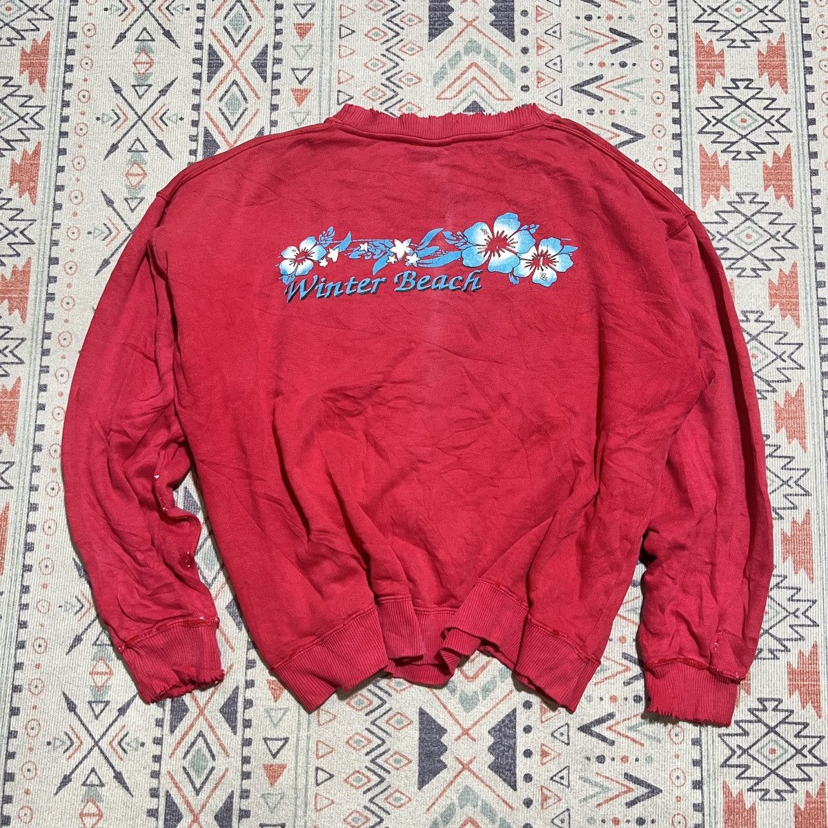Other Hawaii Inspired Sweatshirt Surf style Thrashed Condition Size US L / EU 52-54 / 3 - 1 Thumbnail