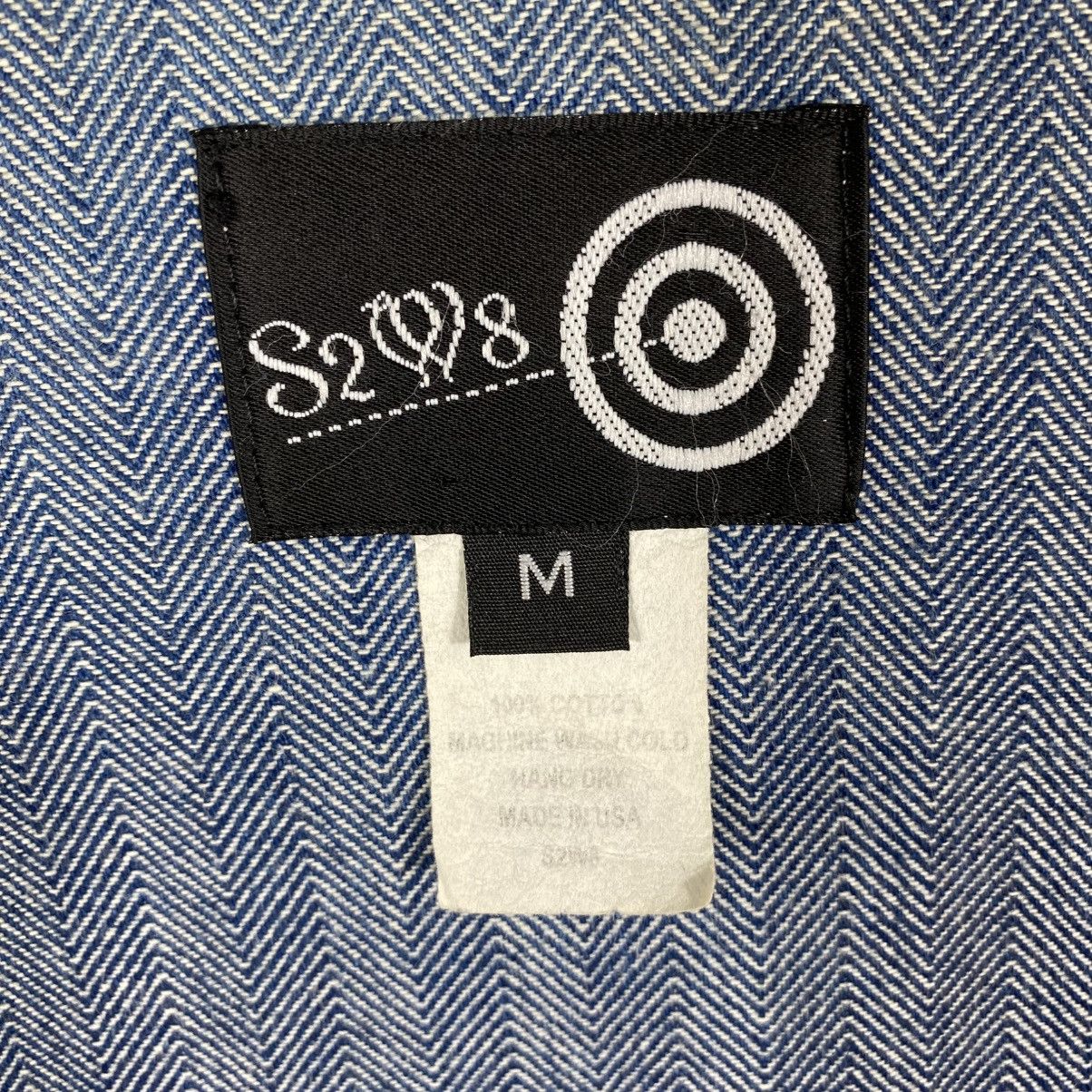 South2 West8 South2 West8 HBT Coach Jacket Blue Herringbone Twill Denim Size US M / EU 48-50 / 2 - 9 Thumbnail