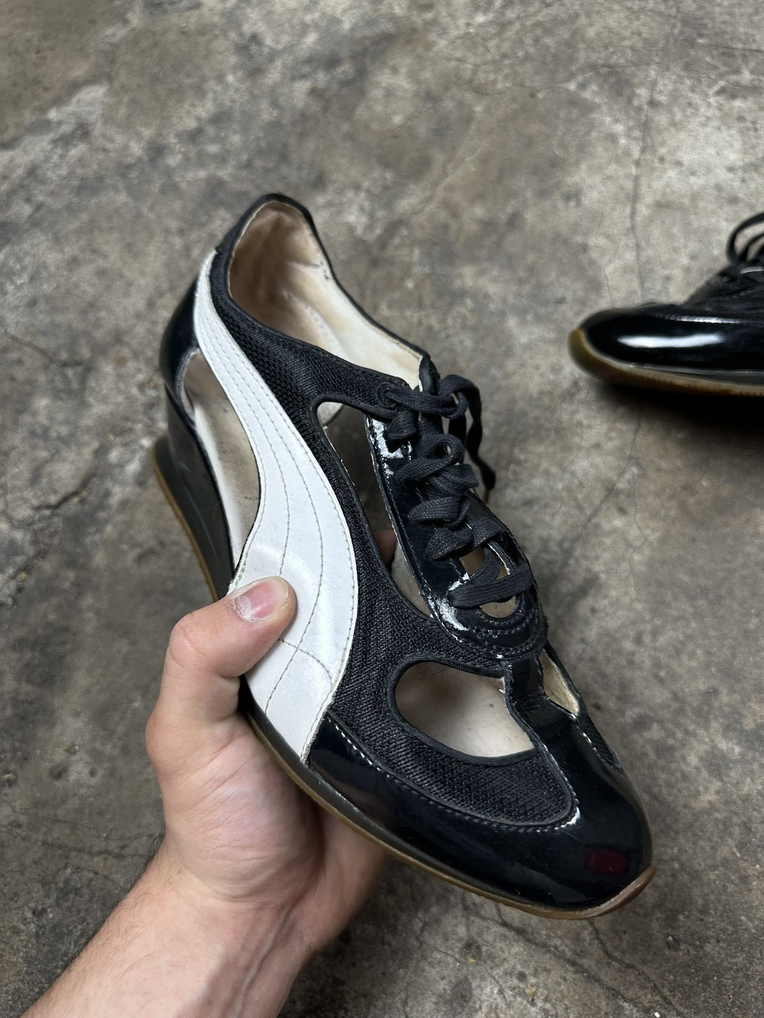 Puma 2000s Puma Heel Avant Garde Balette Y2k Shoes Size US 7 / IT 37 - 5 Thumbnail