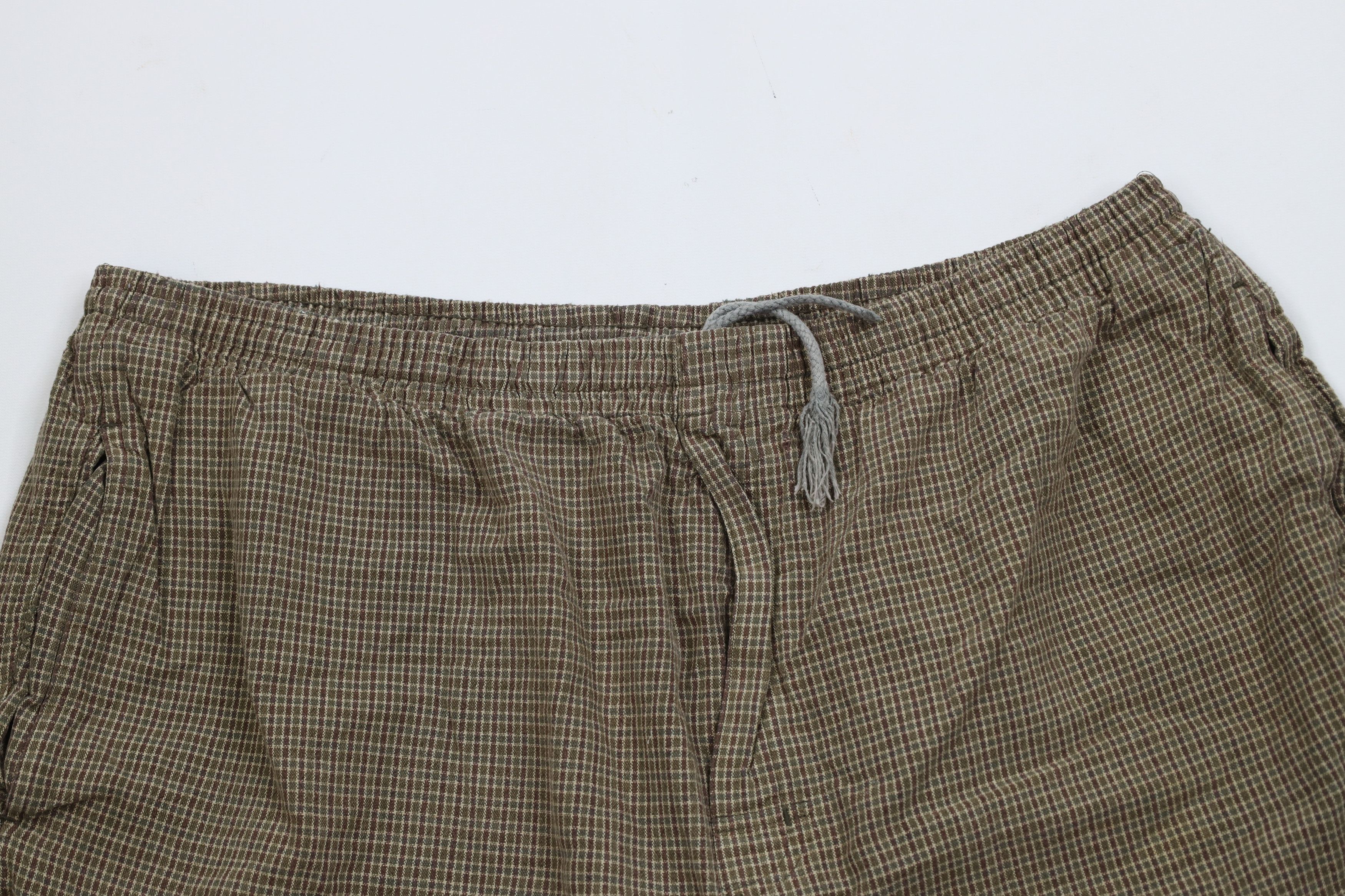 Vintage Vintage 90s Y2K Streetwear Knee Harem Shorts Plaid Cotton Size US 36 / EU 52 - 2 Thumbnail