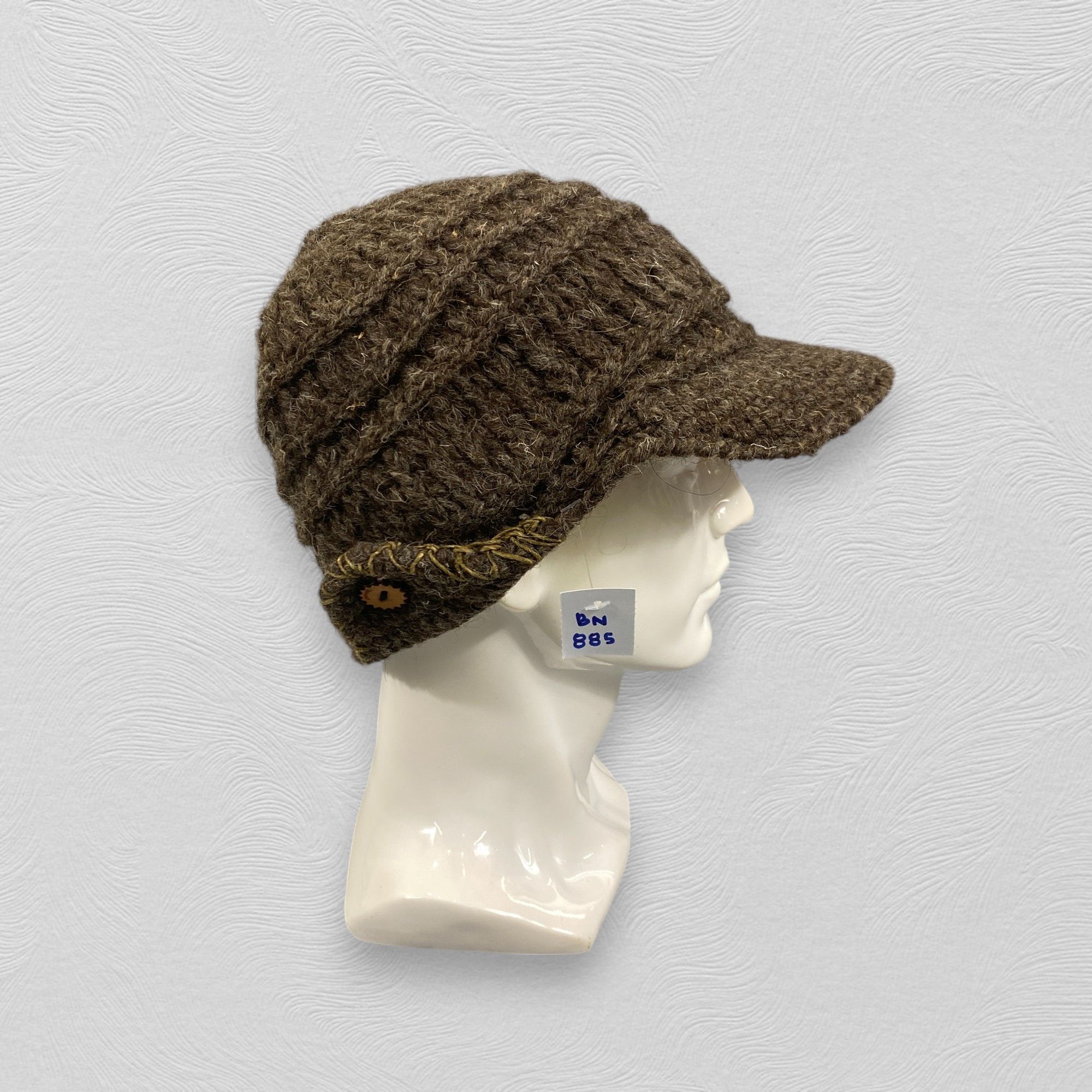 Japanese Brand Vintage GoHemp Knitted Beanie With Brim Hats -BN885 Size ONE SIZE - 4 Thumbnail