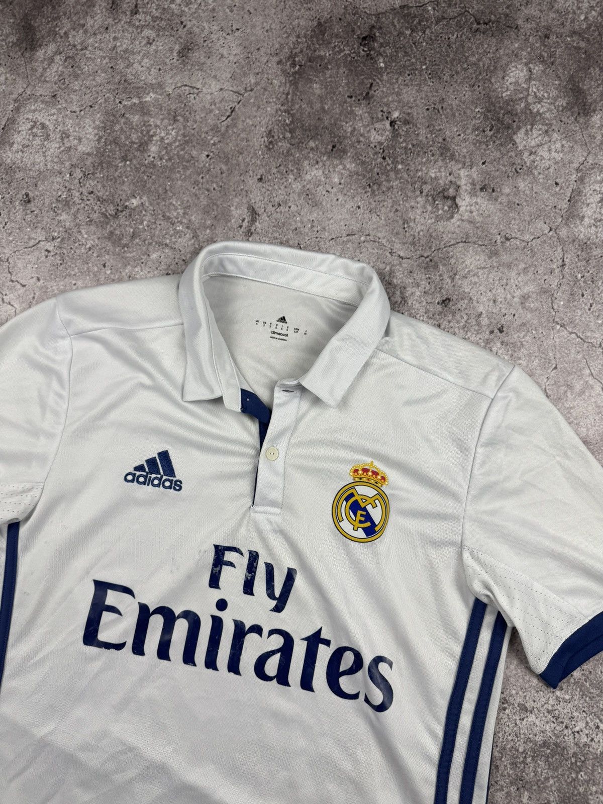 Adidas Adidas Real Madrid 2016-17 Home Soccer Football Jersey Shirt Size US S / EU 44-46 / 1 - 2 Thumbnail