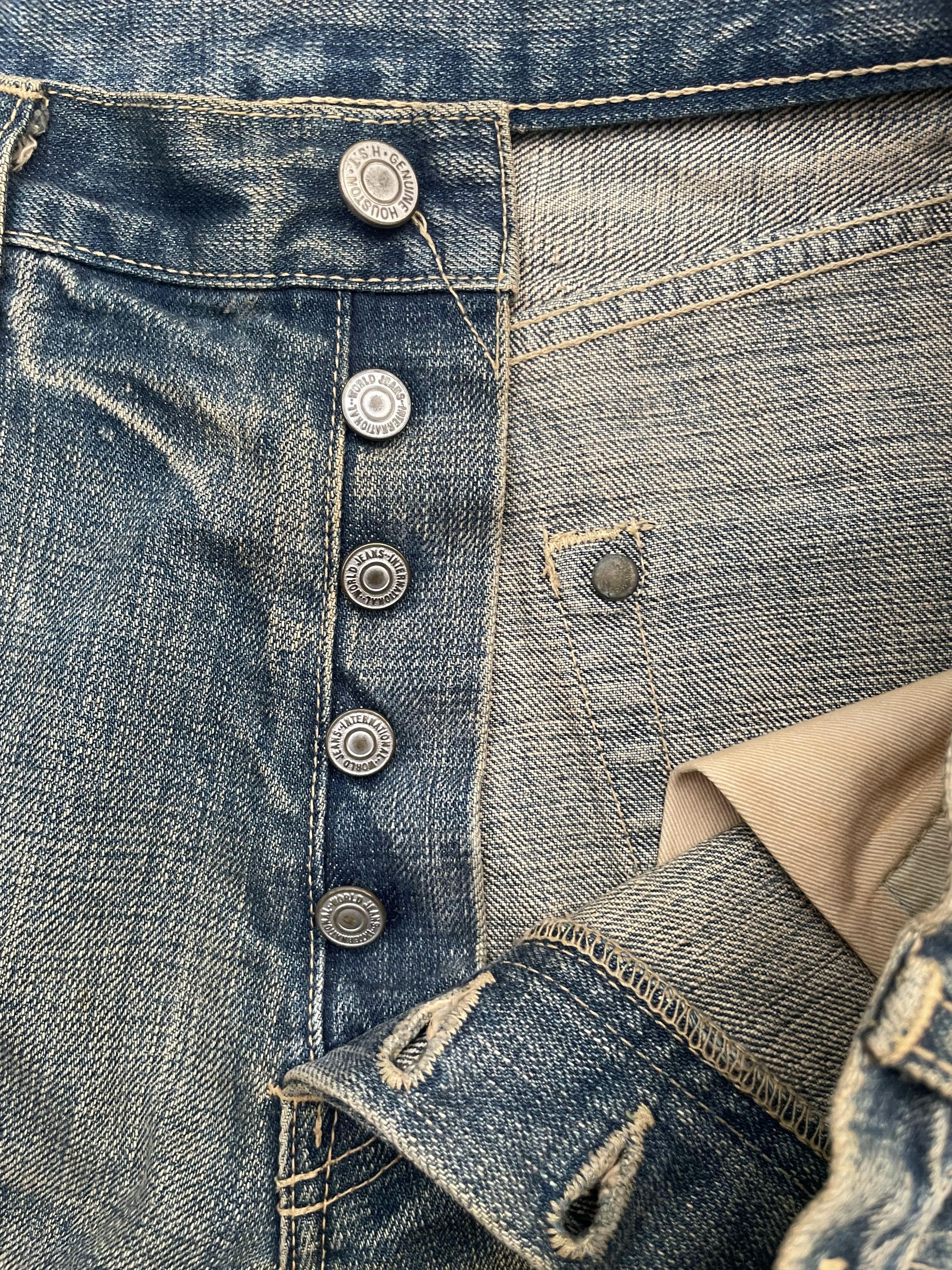 Japanese Brand Vintage Houston Denim Size US 32 / EU 48 - 15 Thumbnail
