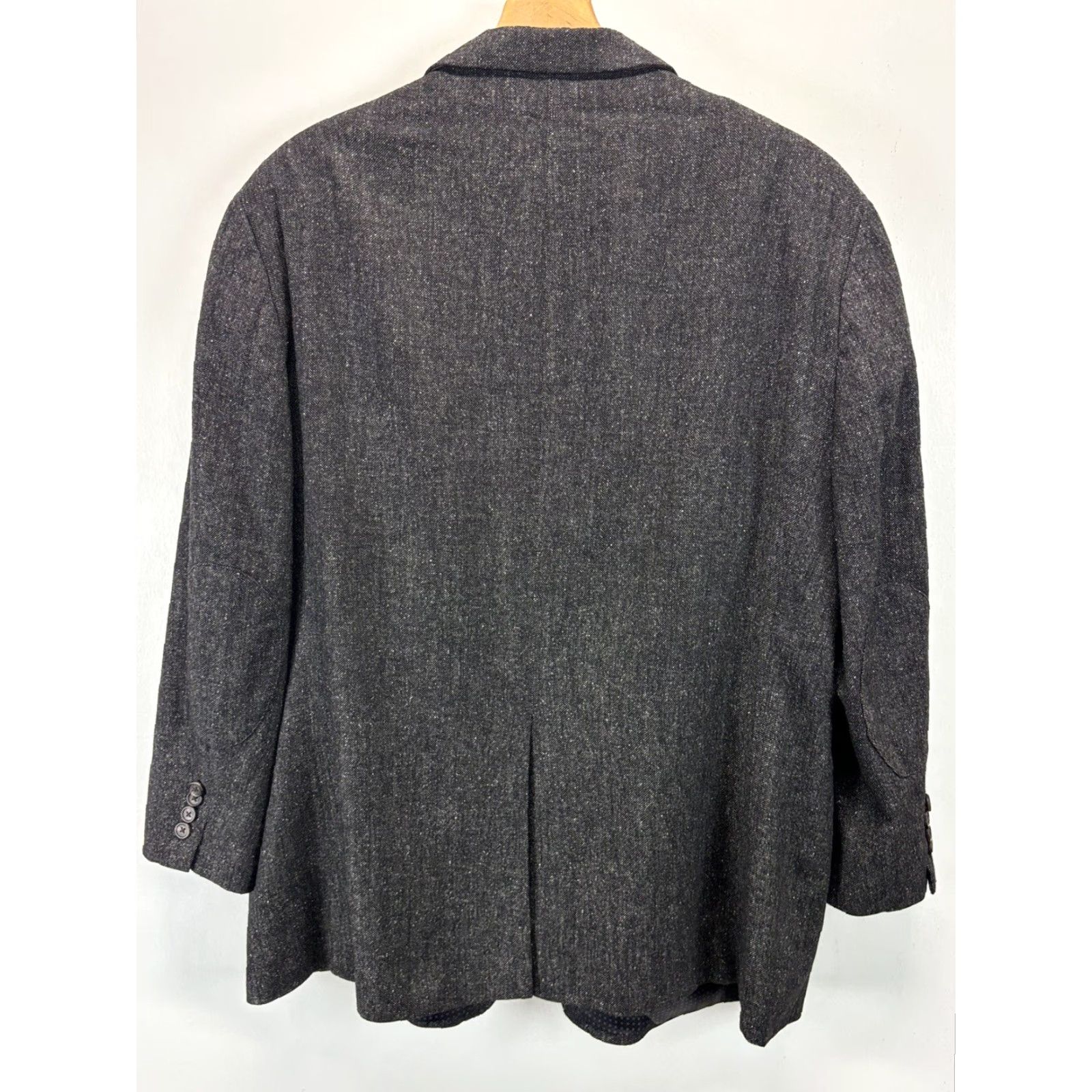 Ralph Lauren RALPH LAUREN Blazer Sport Coat Men’s 50R Black Wool Silk Blend Notch 2-Button Size 50R - 2 Thumbnail