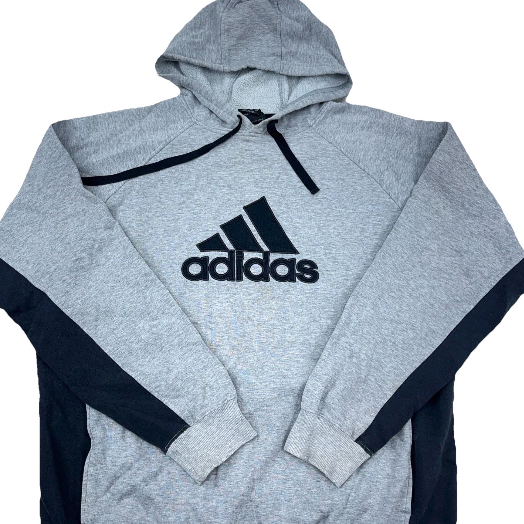 Adidas Adidas Hoodie Men Large Gray Pullover Spell Out Gym Sweatshirt Classic Sports Urban Size US L / EU 52-54 / 3 - 2 Thumbnail