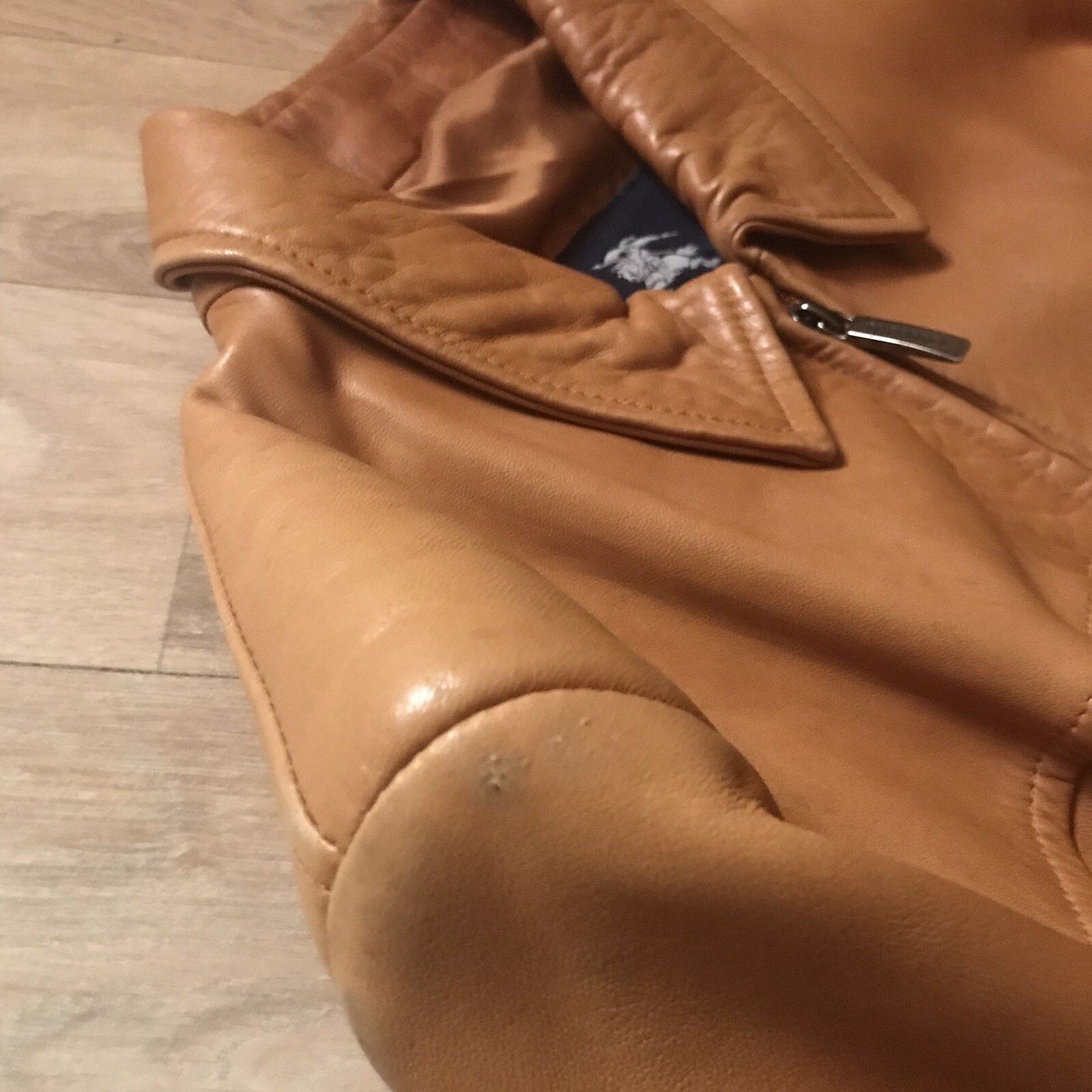 Burberry Burberry London Leather Jacket trench coat Overcoat ORANGE Size L / US 10 / IT 46 - 6 Thumbnail