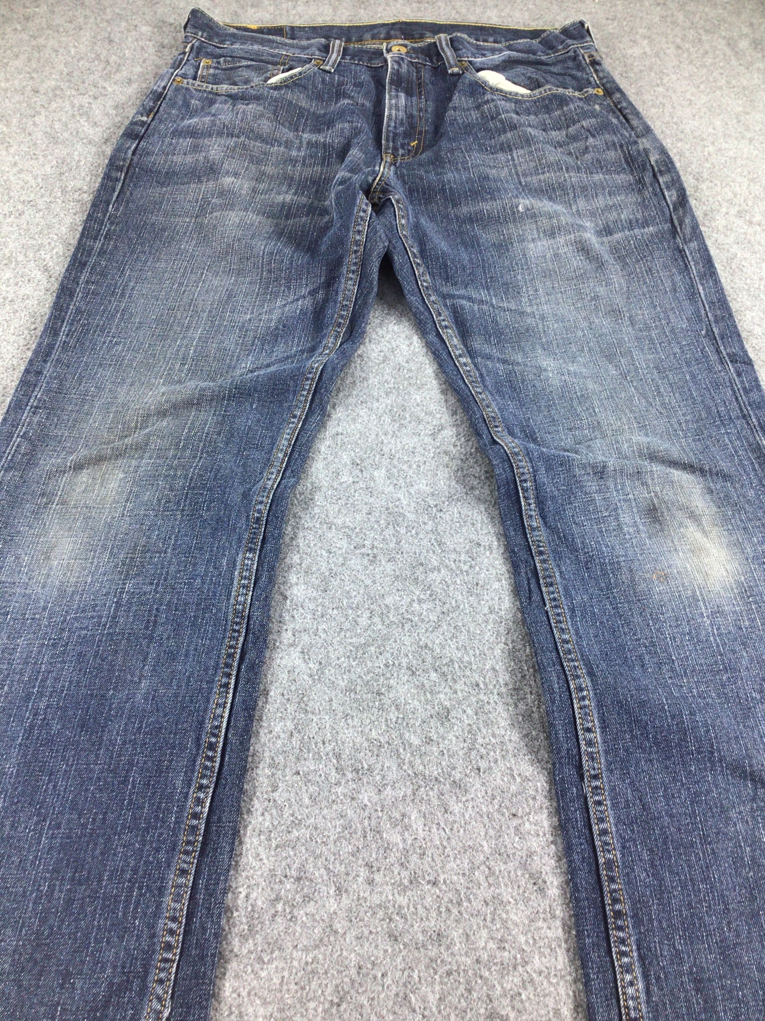Levi's Vintage Levis 559 Jeans Blue Wash Denim -J475 Size US 35 - 3 Thumbnail
