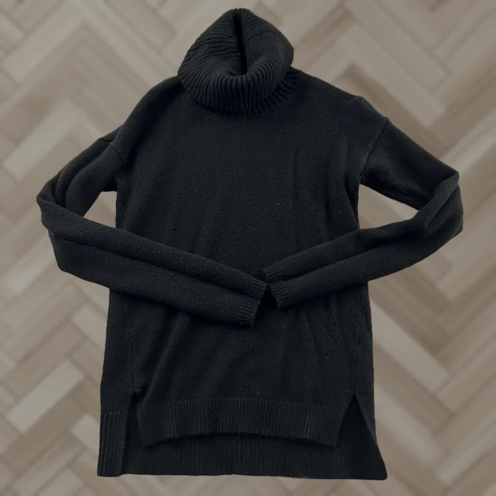 Gap VINTAGE Gap Chunky Turtleneck Sweater Women's Small Tall Black Size S / US 4 / IT 40 - 1 Thumbnail