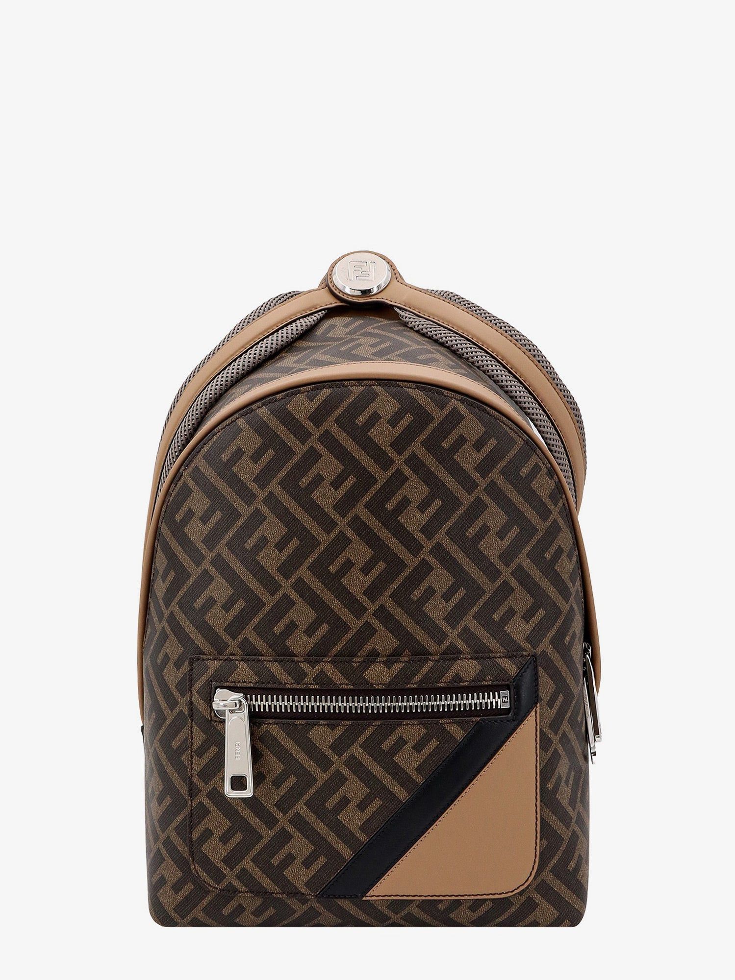 image of Fendi Chiodo Man Brown Backpacks, Men's