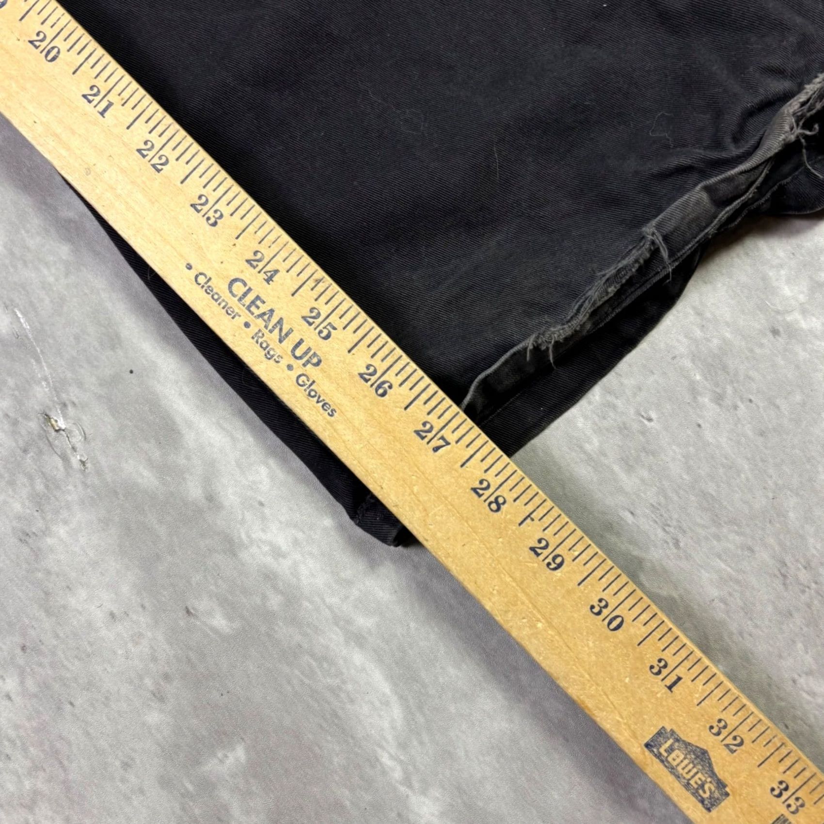 Dickies Dickies Mens Black Cotton Twill Cargo Pants 34x28 Work Pants Cargo Pocket Distressed 34 White Logo Mens Size US 34 / EU 50 - 5 Thumbnail