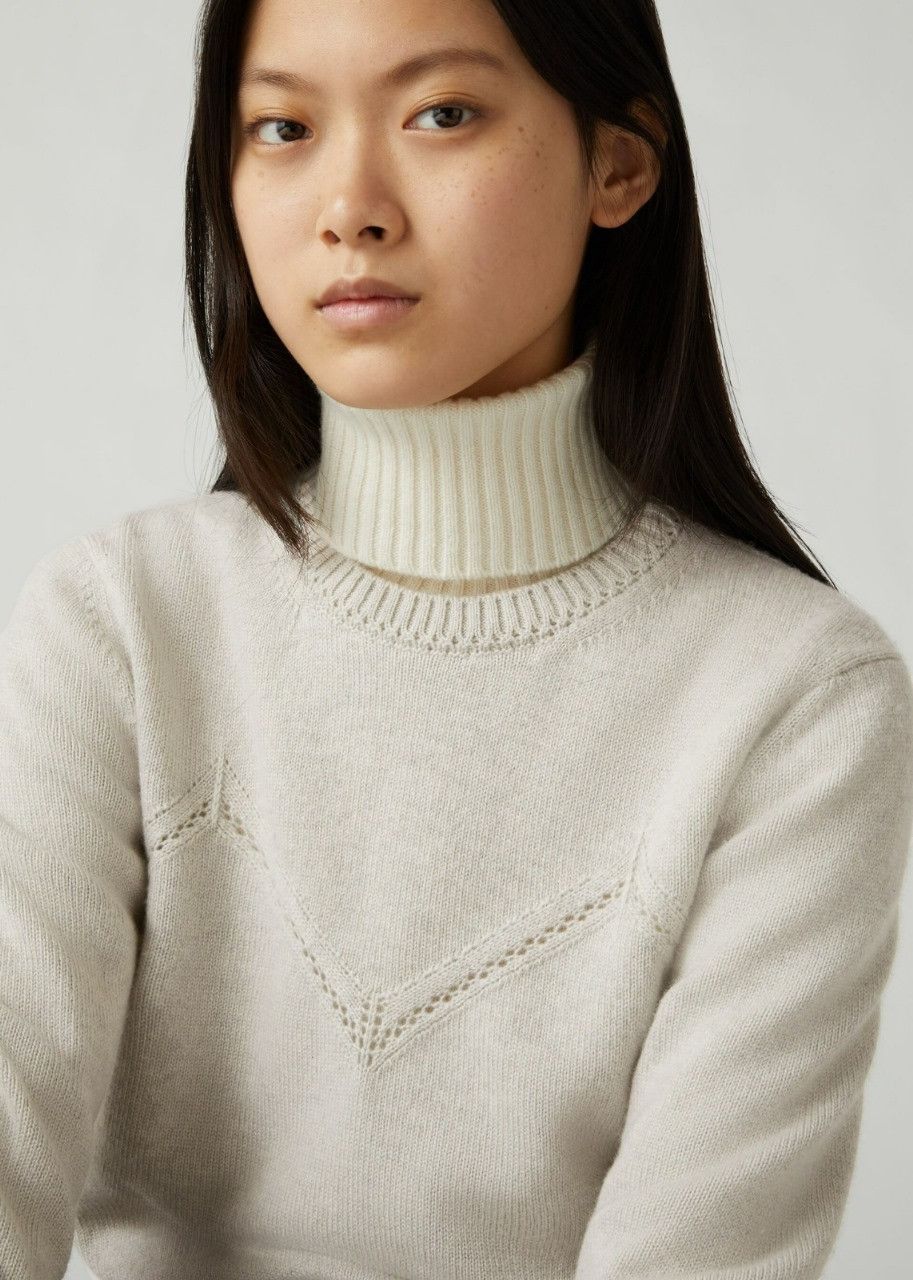 Loro Piana o1srvl11e0524 Sweater in Silver Size S / US 4 / IT 40 - 3 Thumbnail