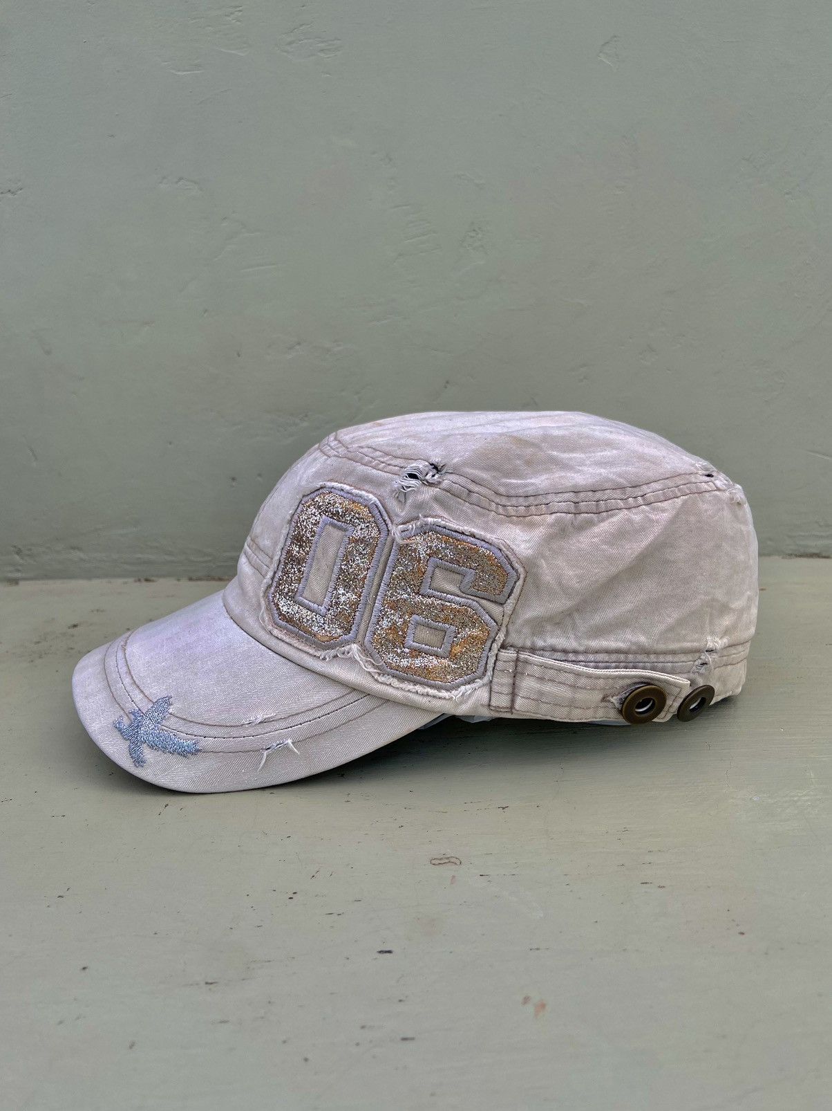 If Six Was Nine 2000s 06 number ditsetressed patrol denim Size ONE SIZE - 1 Thumbnail
