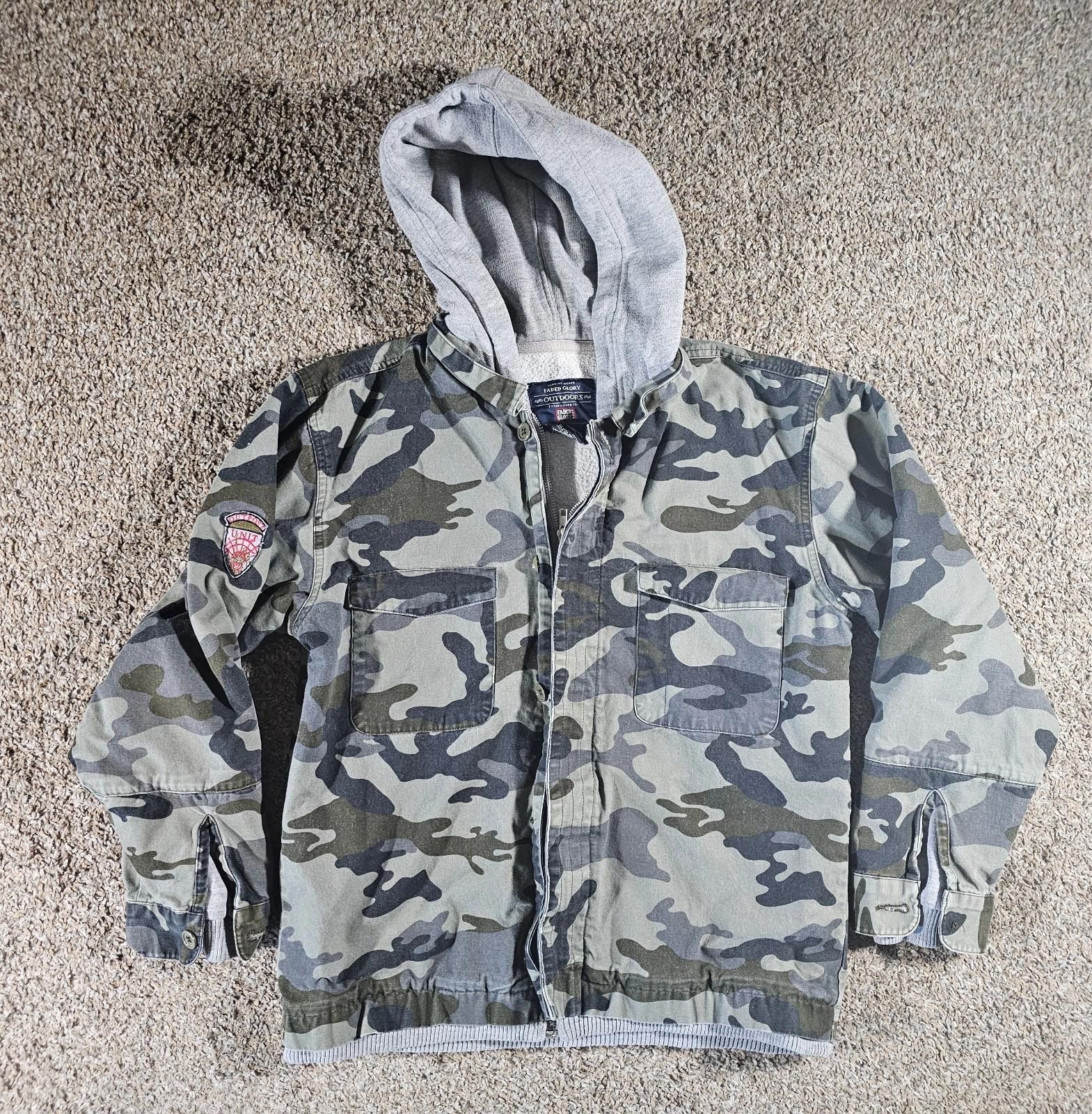 Faded Glory Faded Glory Heavy Fullzip Hooded Camo Jacket XL 16-18 Size US XL / EU 56 / 4 - 1 Thumbnail