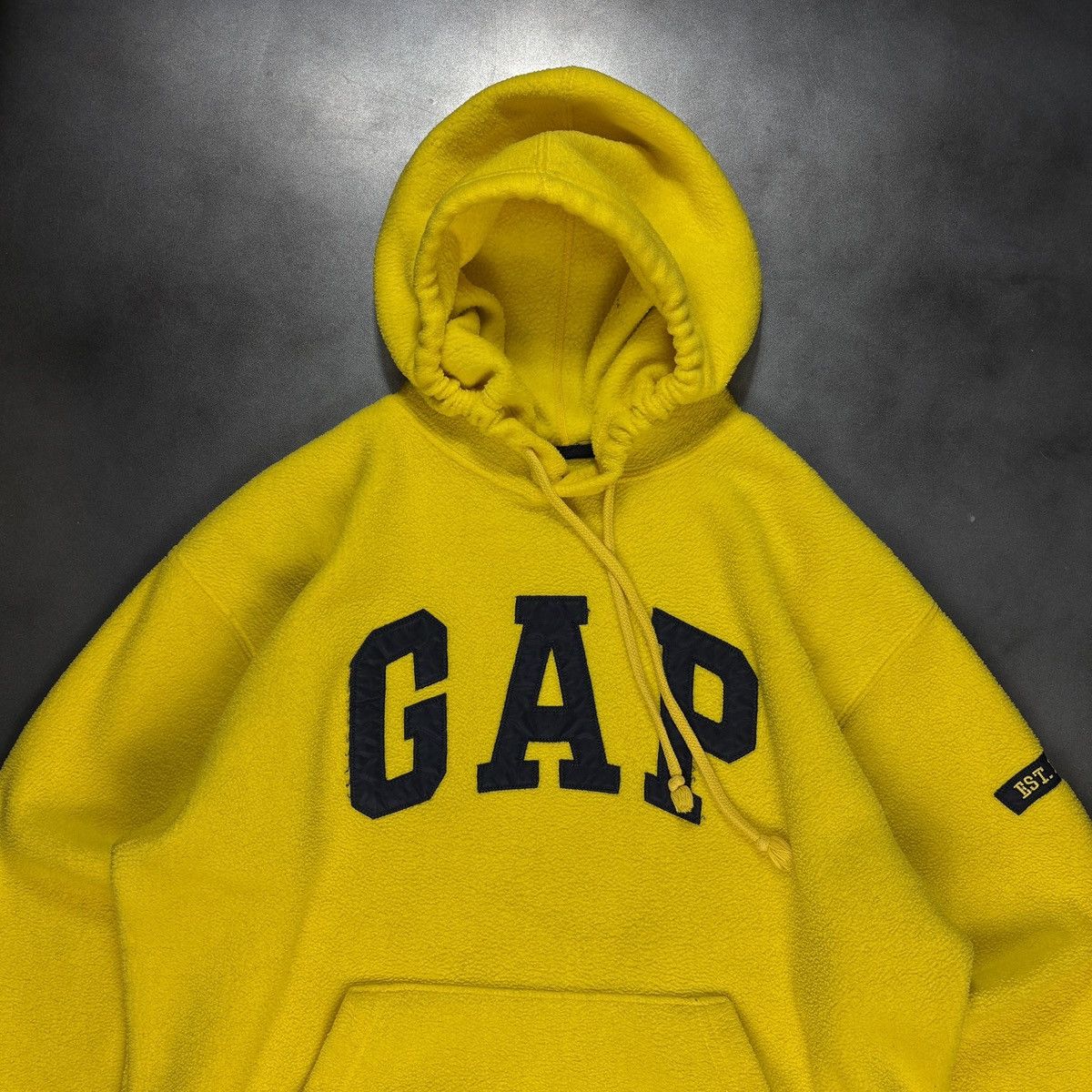Gap × Vintage Vintage GAP Fleece Hoodie Pullover 1990s 2000s GAP Raglan Size US S / EU 44-46 / 1 - 17 Thumbnail