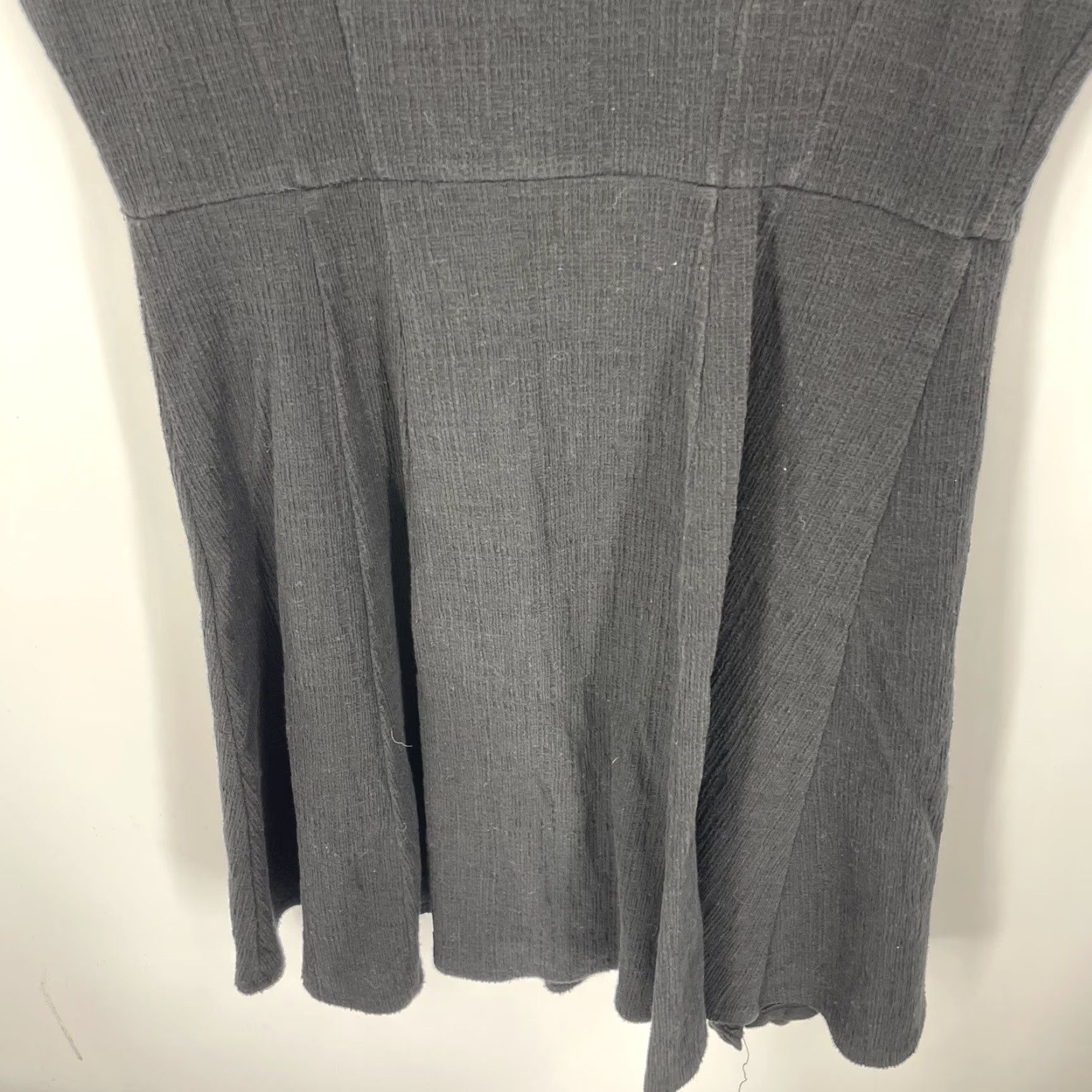 Anthropologie Anthropologie Maeve Dress Womens Medium Black Textured Mini Short Quiet Luxury Size 32" / US 10 / IT 46 - 5 Thumbnail