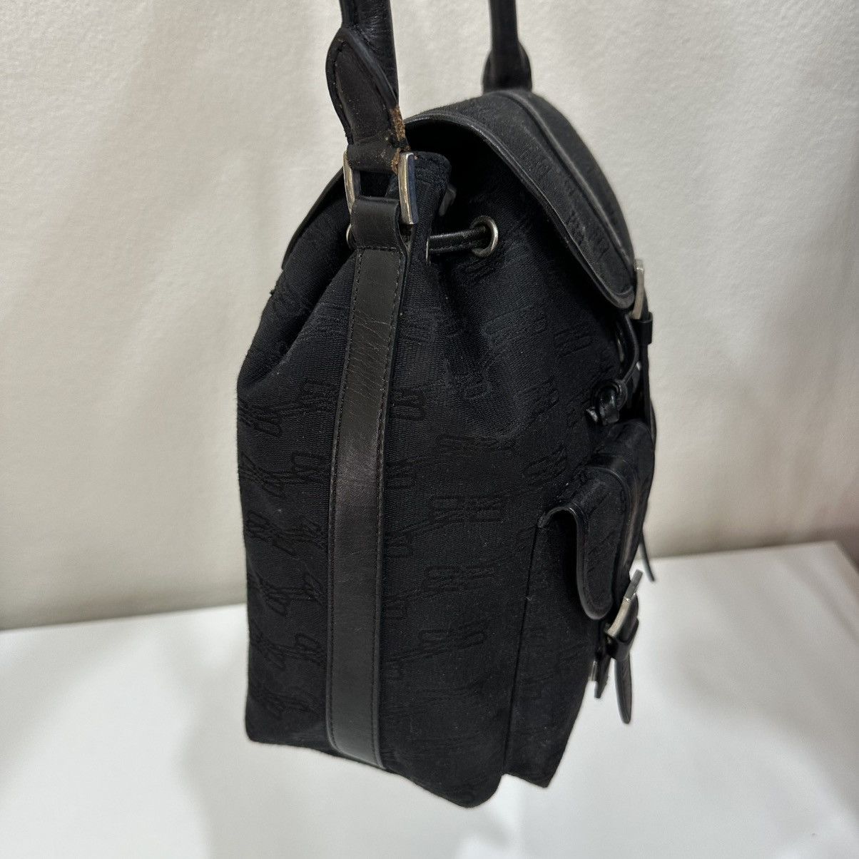 Balenciaga ‼️LD‼️ BALENCIAGA PARIS BB MONOGRAM DRAWSTRING SHOULDER BAG Size ONE SIZE - 5 Thumbnail