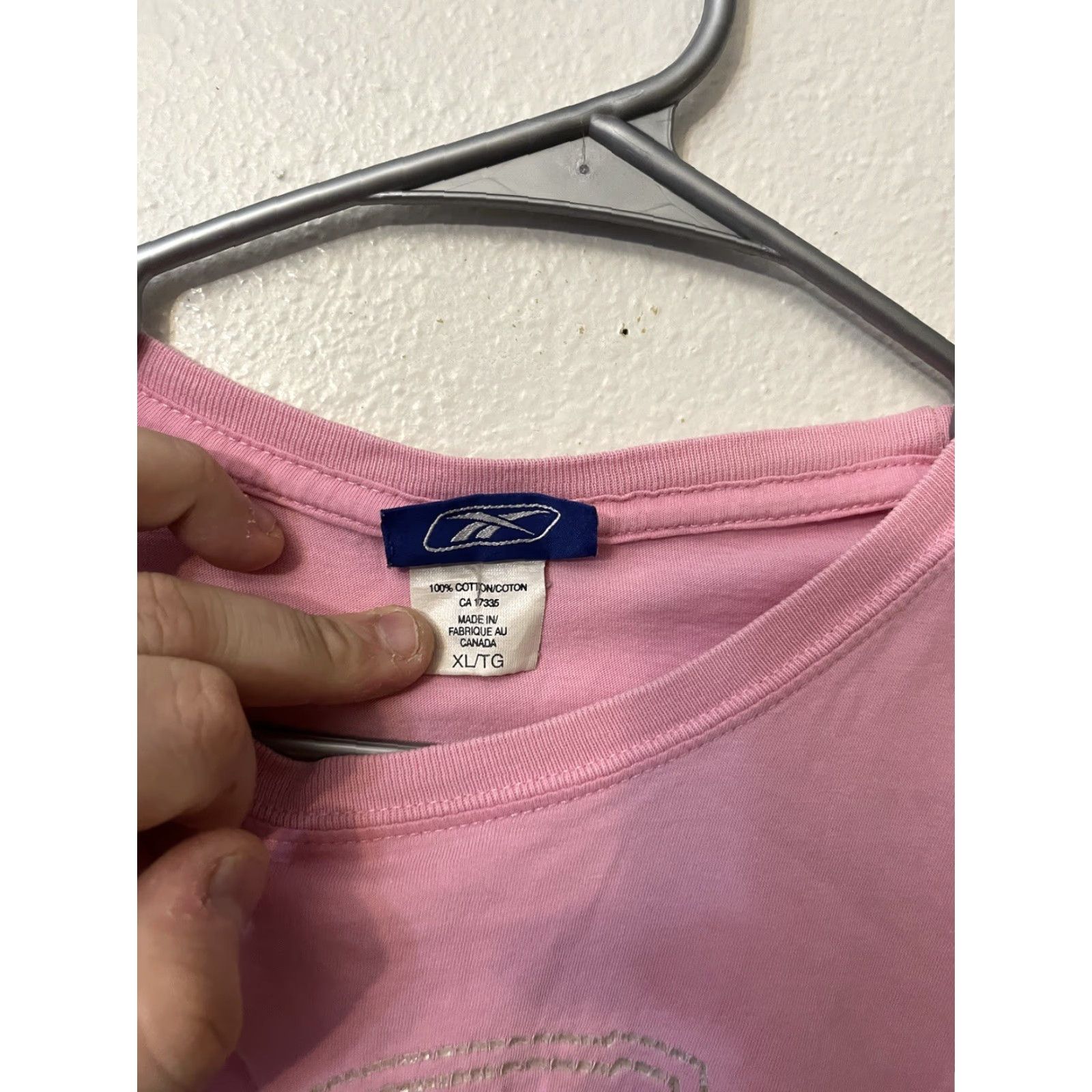 Reebok Reebok T-Shirt Crew Neck Women XL Pink Activewear Long Sleeve Athletic 100% Polyester Regular Size Size XL / US 12-14 / IT 48-50 - 3 Thumbnail