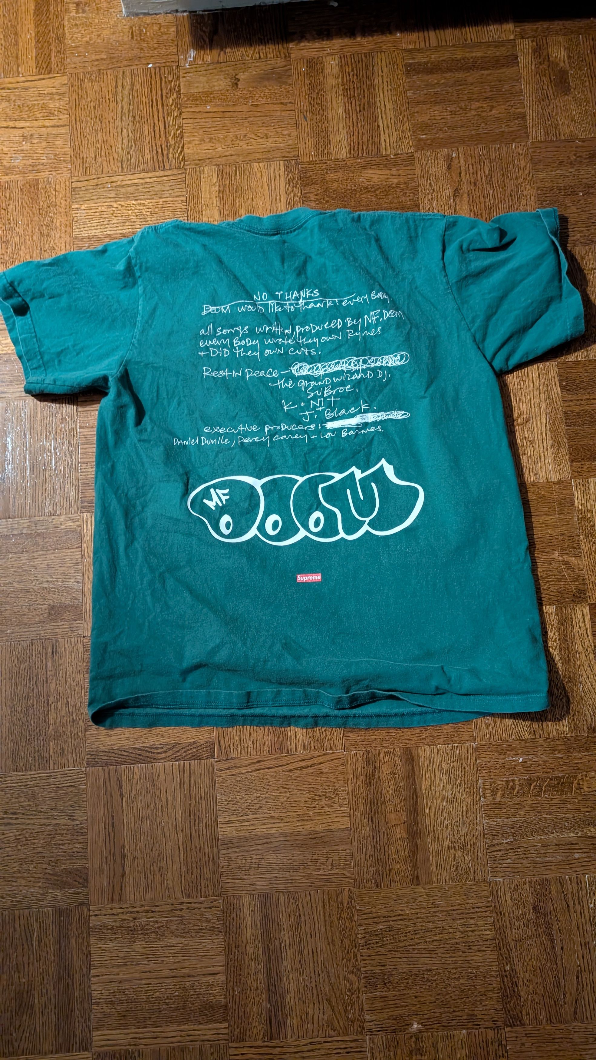 MF Doom × Supreme Supreme x MF Doom T-Shirt in 'Light Pine' 🌲🌲 Size US M / EU 48-50 / 2 - 2 Thumbnail