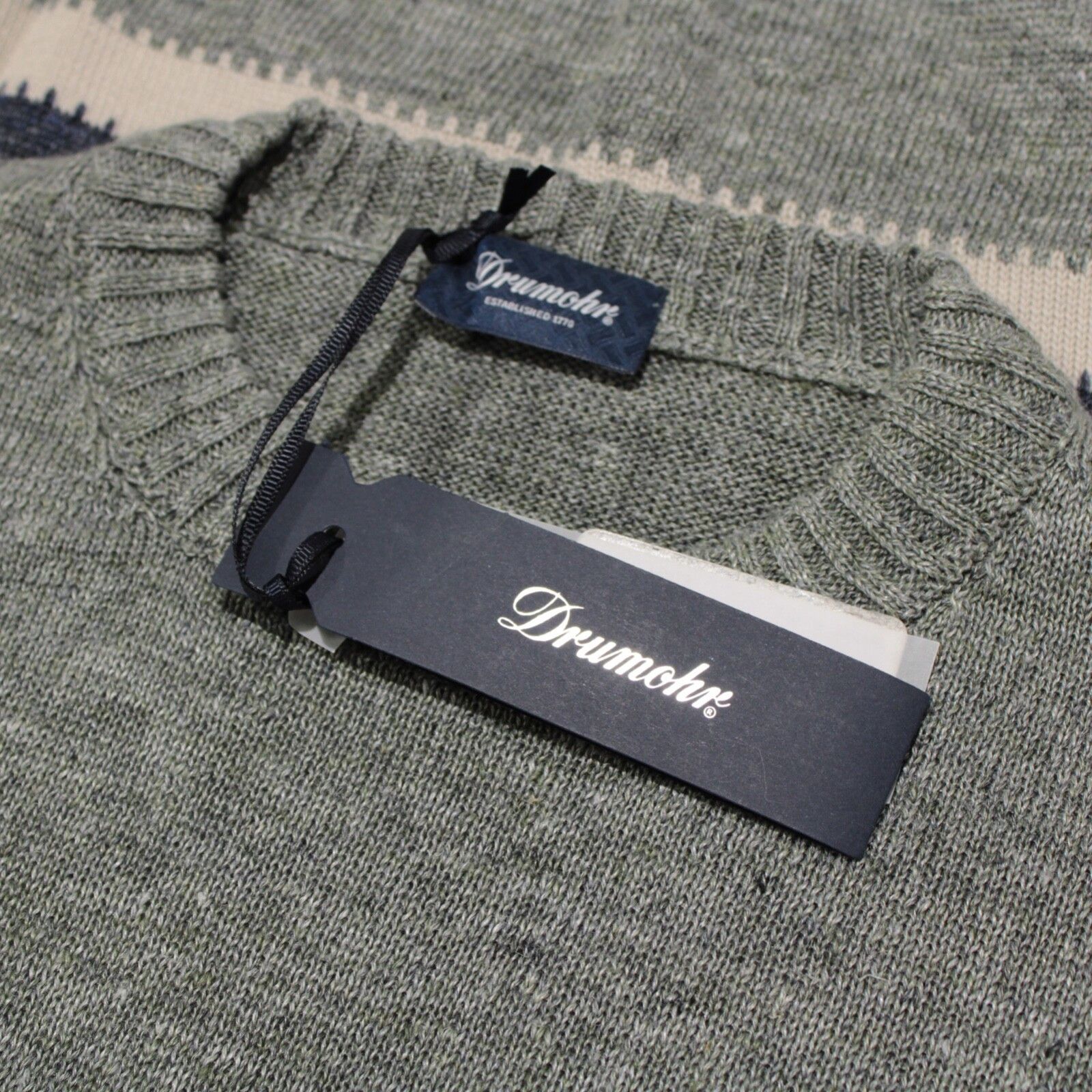 Drumohr Drumohr Sweater Size US L in Green Size US L / EU 52-54 / 3 - 1 Thumbnail