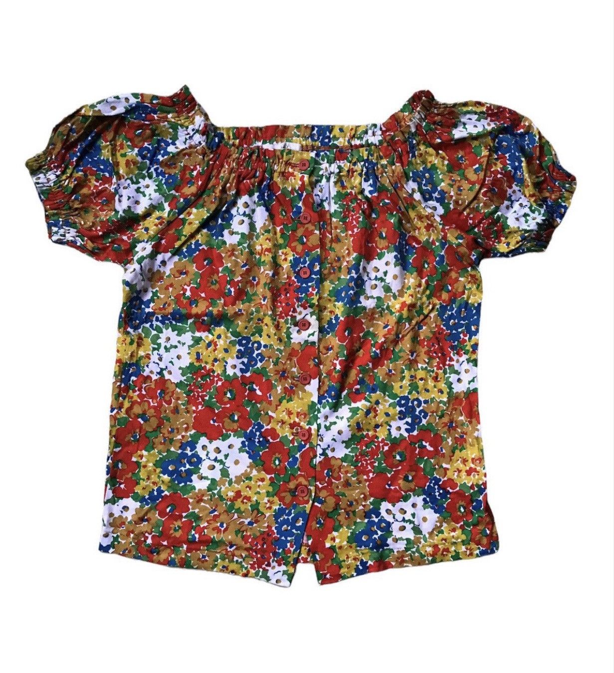 Kenzo × Vintage 💥Vintage Kenzo Floral Button Shirt Size XS / US 0-2 / IT 36-38 - 1 Thumbnail