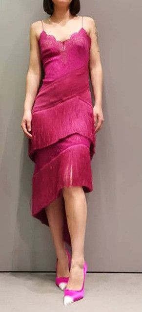 o1loc1c0924 AB3238 Evening Cocktail Dress in Pink