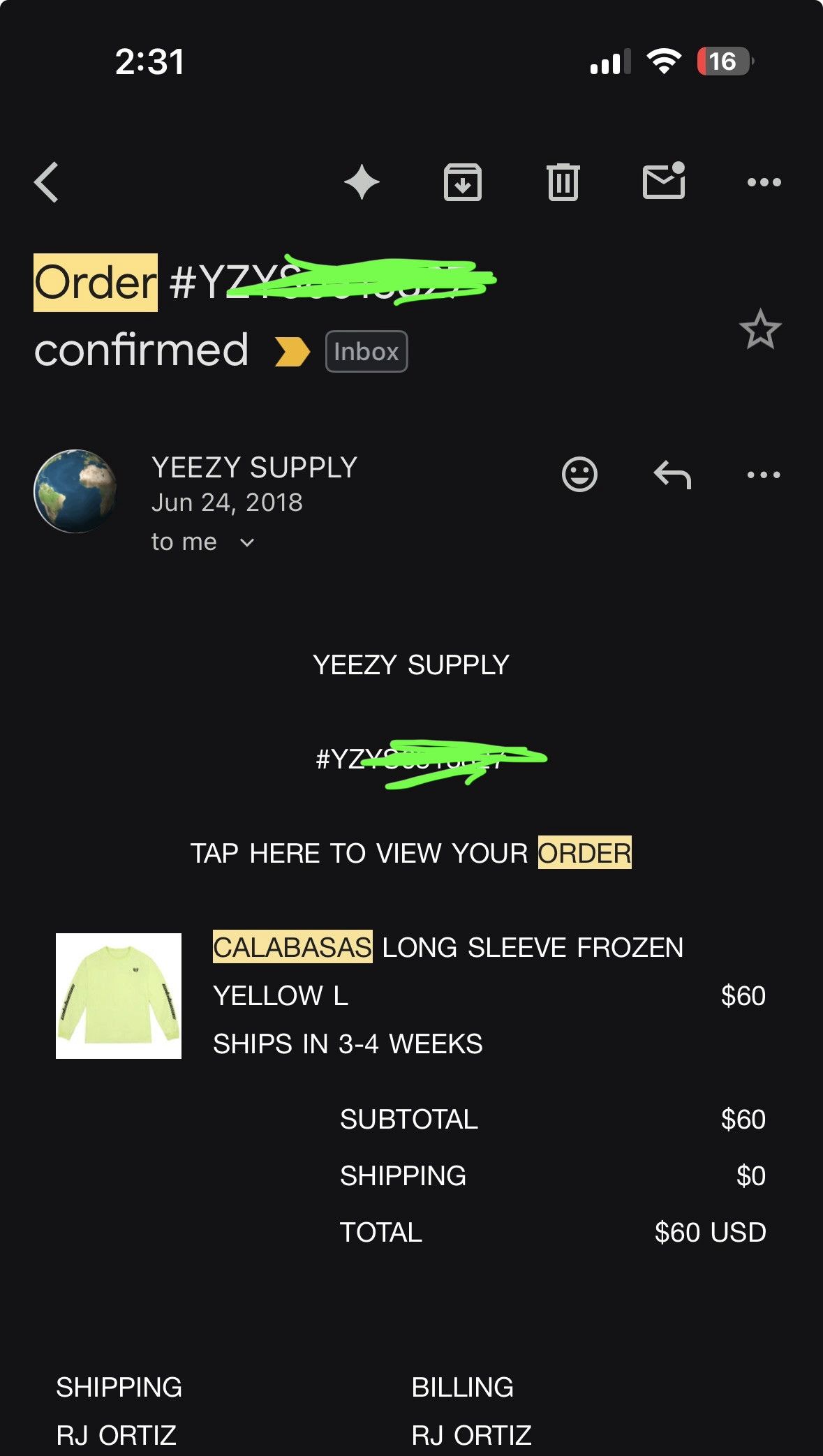 Yeezy YEEZY Calabasas Size US L / EU 52-54 / 3 - 5 Thumbnail