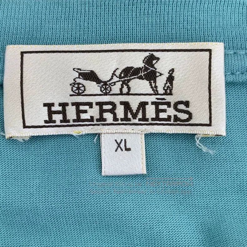 Hermes Hermes 22 Mechanical Horse Pattern Design Round Neck Blue Size US XL / EU 56 / 4 - 5 Thumbnail