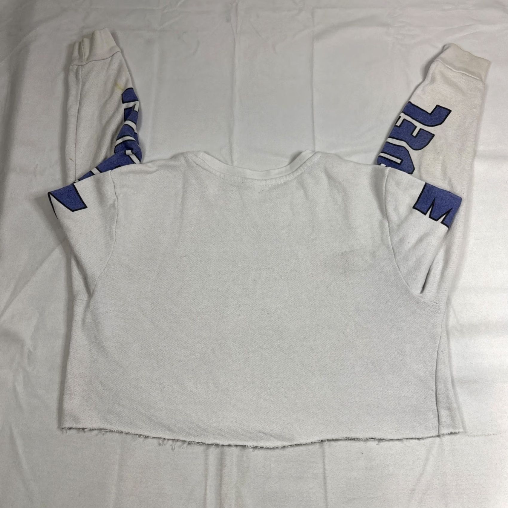 Vintage VINTAGE Marvel All Stars Pullover Sweatshirt Adult S White Cropped Belly Size S / US 4 / IT 40 - 6 Thumbnail