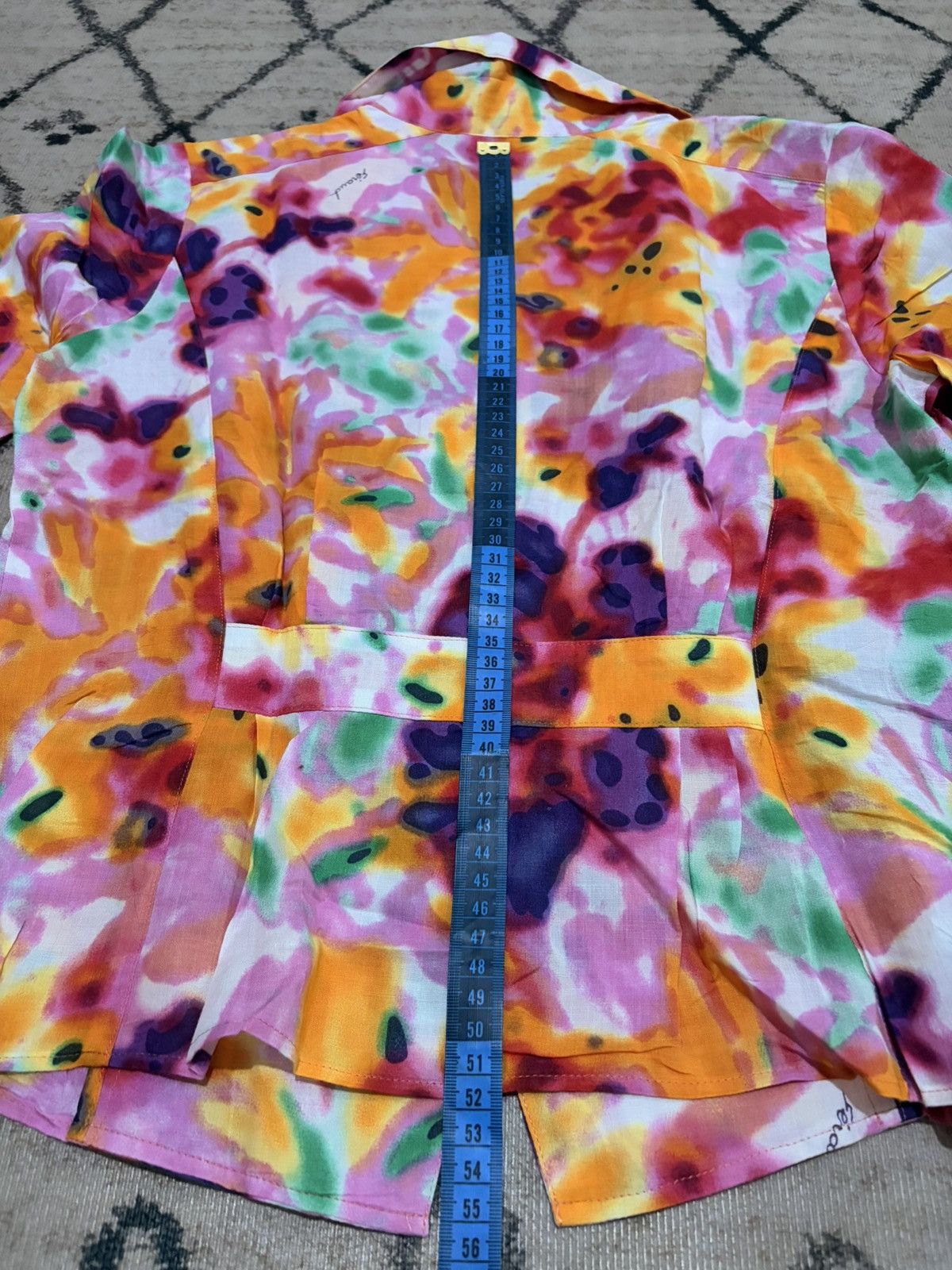 Louis Feraud Feraud Abstract Button Up Shirt Size S / US 4 / IT 40 - 14 Thumbnail