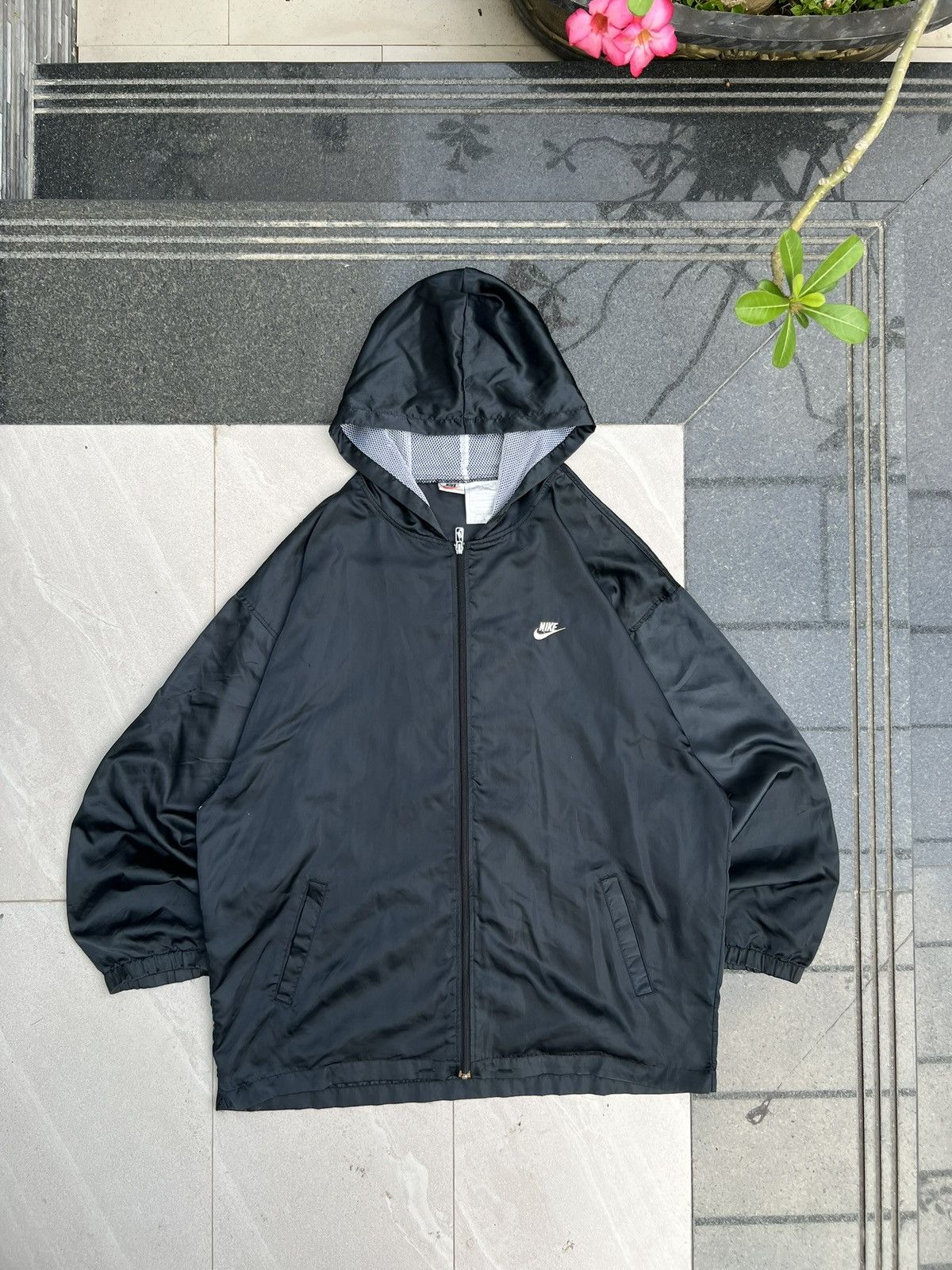 Nike 90s Nike Retro Logo Vintage Y2K Oversized Hooded Jacket Size US XL / EU 56 / 4 - 1 Thumbnail