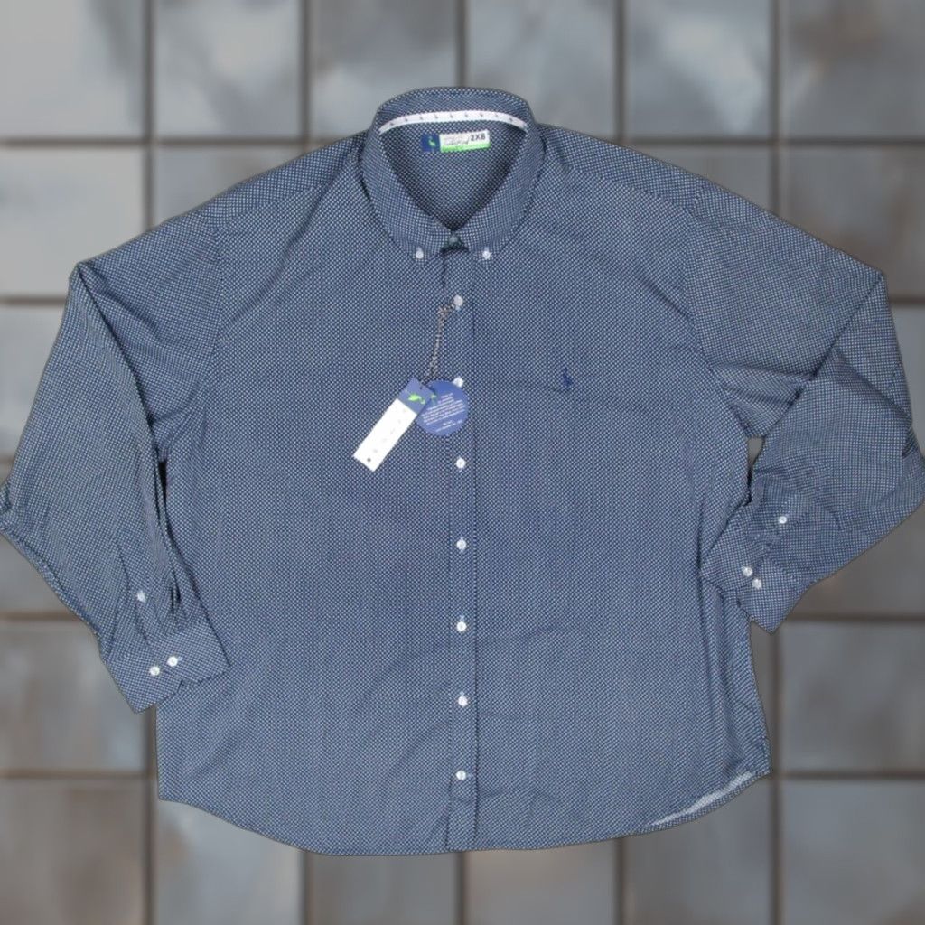 Tailorbyrd TAILORBYRD Shirt Mens 2XB Blue Button Up Performance Long Sleeve Work SPF 30 Size US XXL / EU 58 / 5 - 1 Thumbnail