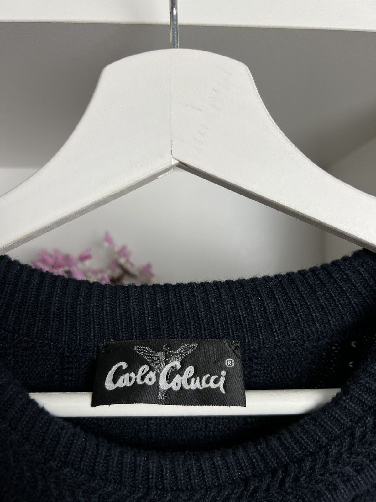 Carlo Colucci × Vintage Vintage 90s Carlo Colucci knitted sweater XL designer y2k Size US XL / EU 56 / 4 - 3 Thumbnail