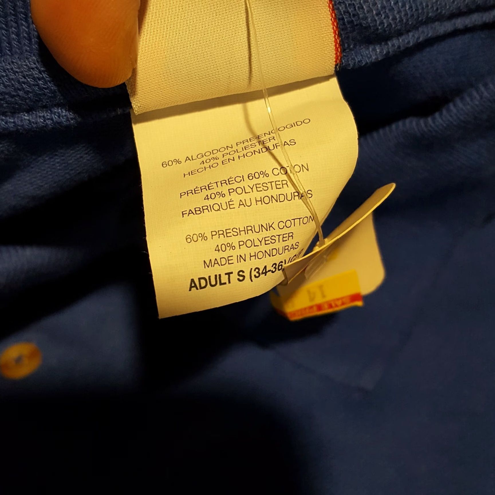 Hanes VINTAGE Hanes Blank Blue Men's Size Small Short Sleeve Polo Shirt Dress Work 90s Retro Preppy Shirt Size 36R - 7 Thumbnail