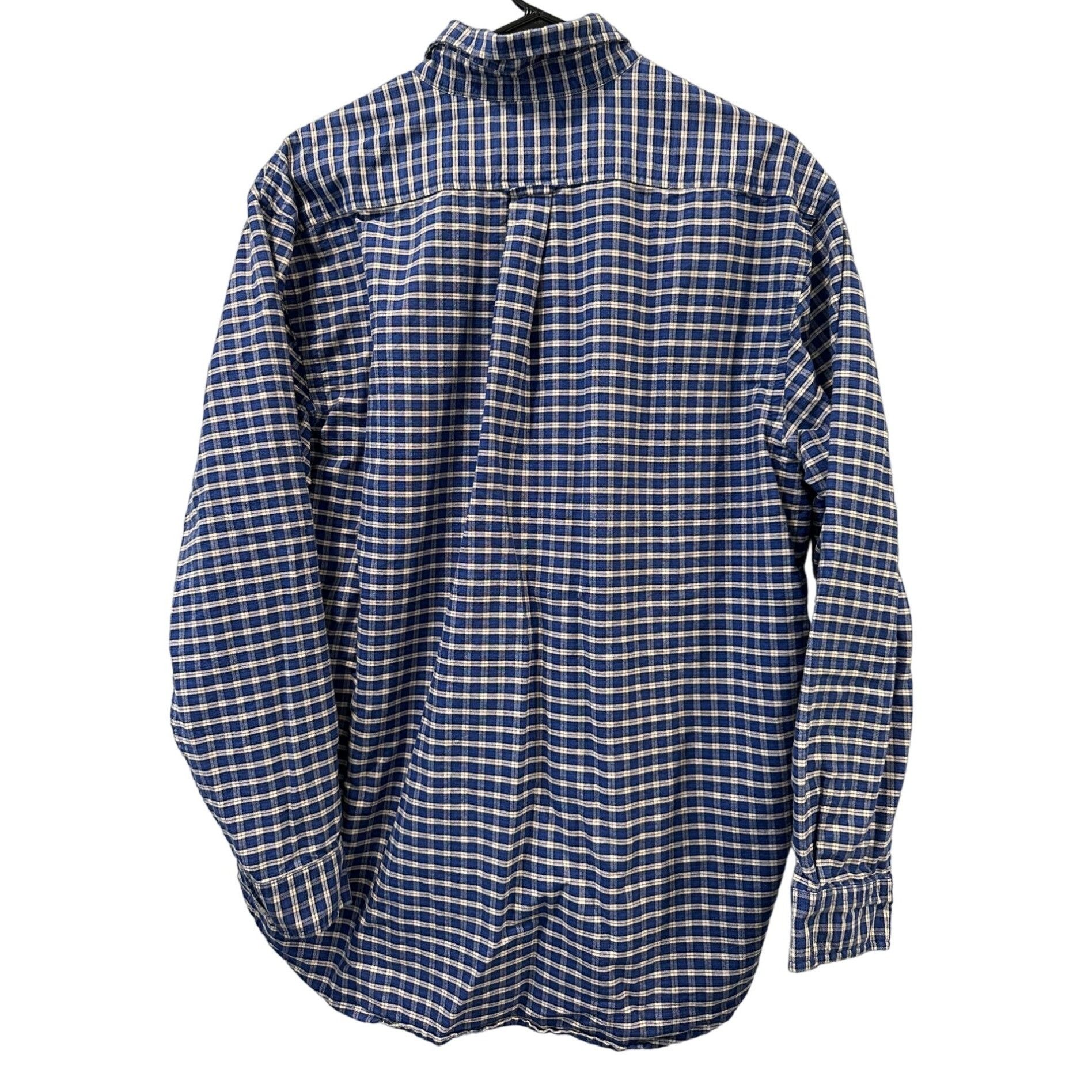 John Ashford John Ashford Men's Shirt XL Extra Large Cotton Blue White ...