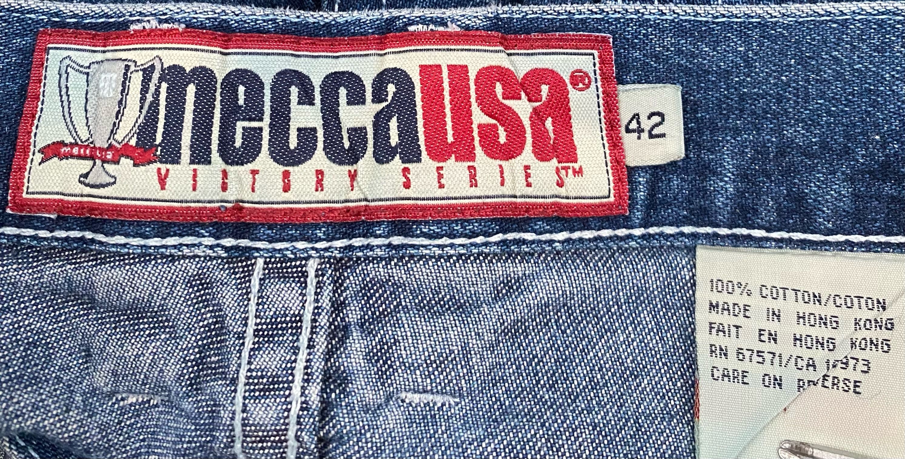 Mecca 90’s Mecca Logo Carpenter Denim Jean Shorts Jorts 41 Size US 41 - 5 Thumbnail