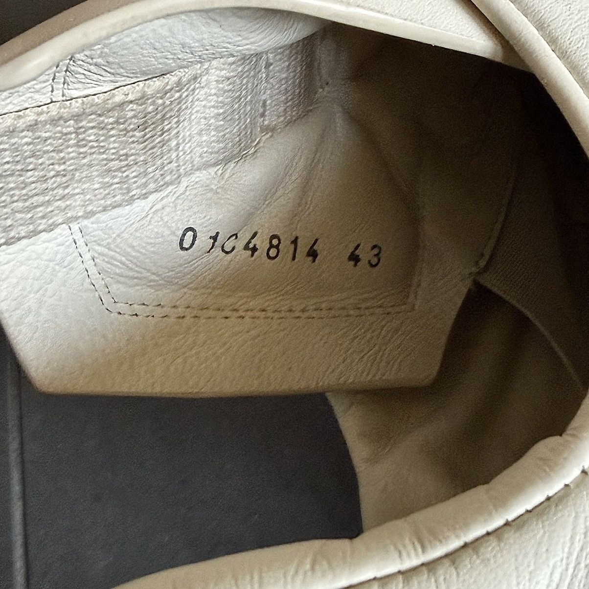 Rick Owens Rick Owens Mainline Milk 🥛 Geth Runners Leather Sneakers Size US 10 / EU 43 - 8 Thumbnail
