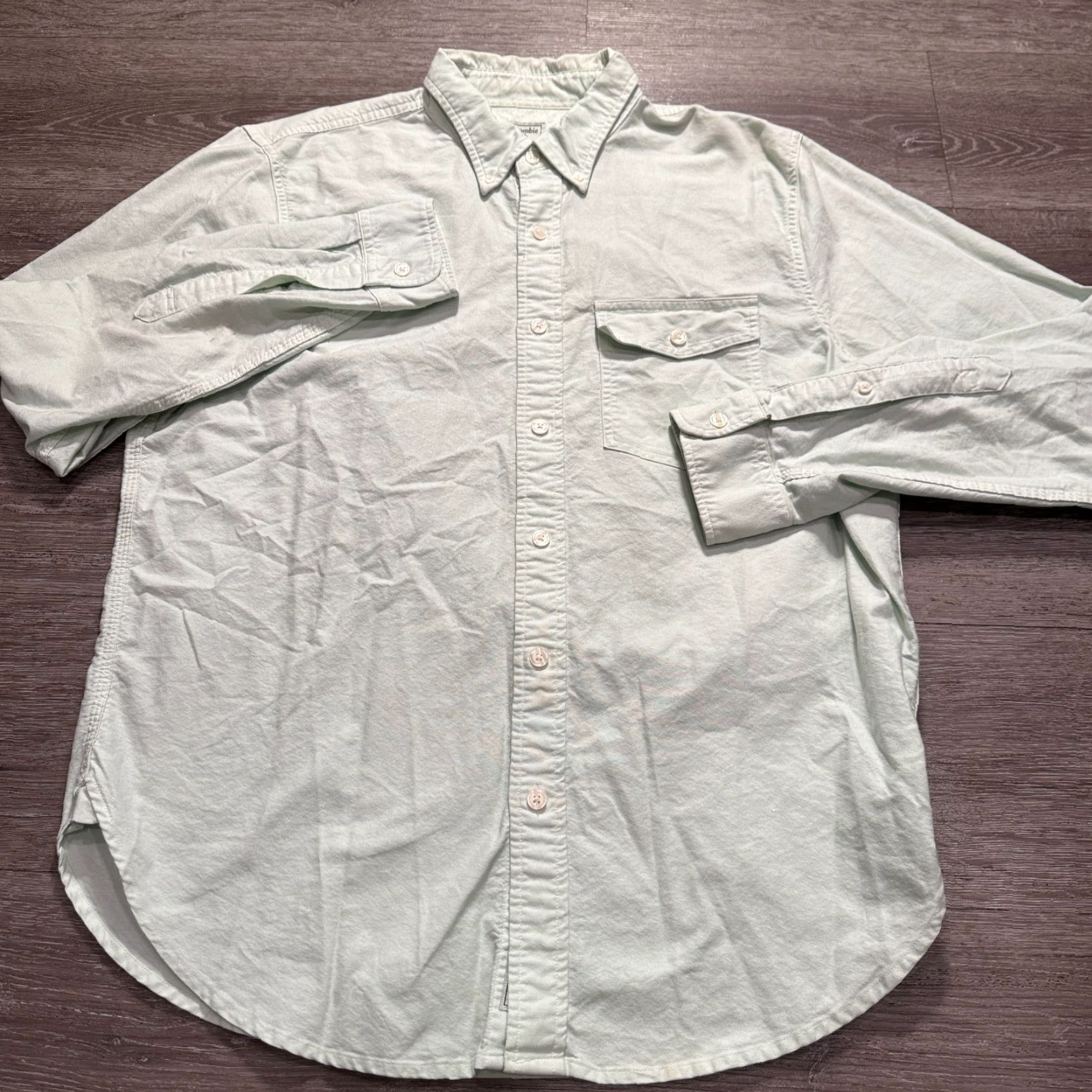 Abercrombie & Fitch Abercrombie & Fitch Shirt Mens XL Green Button Long Sleeve Vintage Preppy Casual Shirt Size US XL / EU 56 / 4 - 3 Thumbnail
